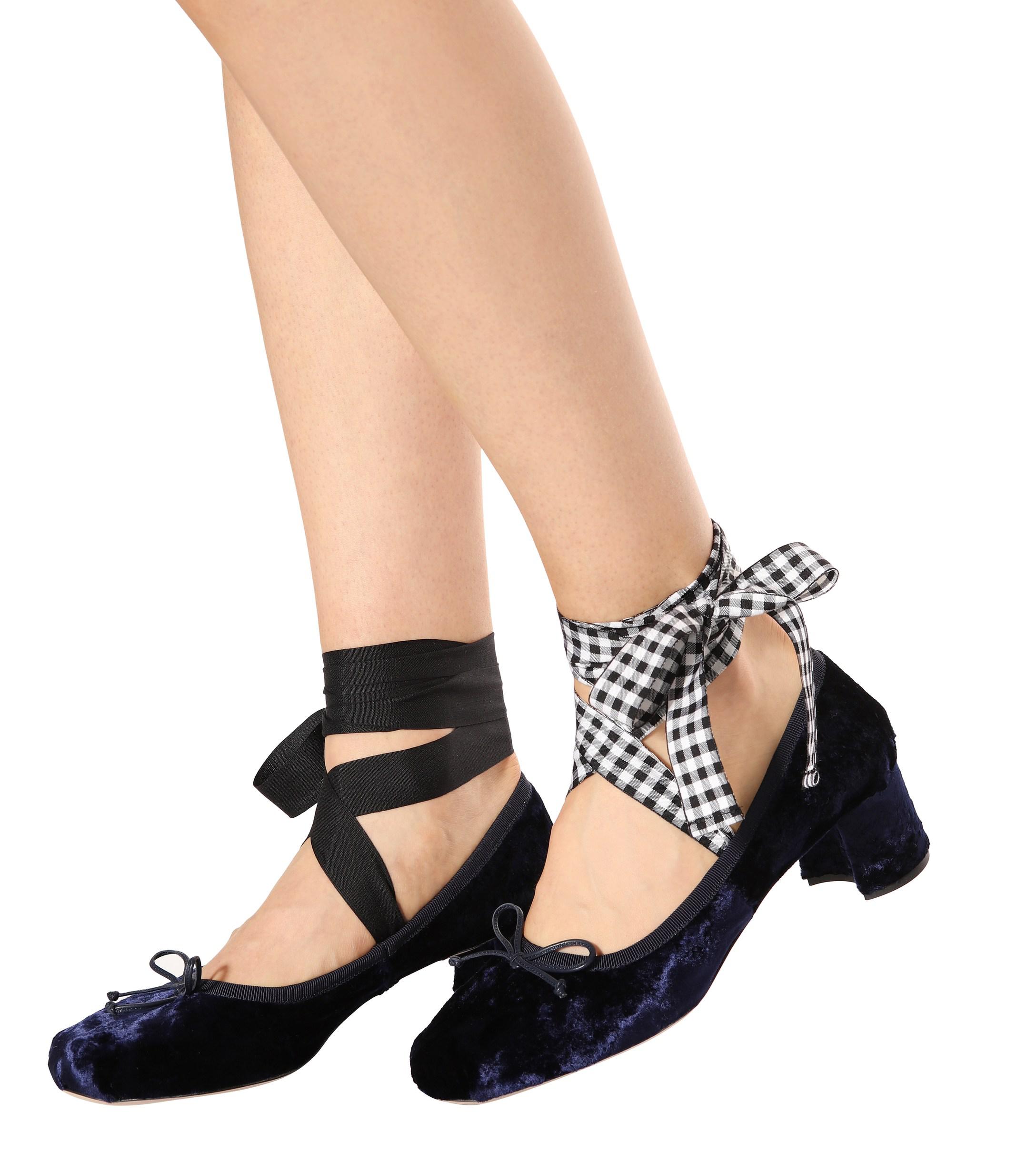 miu miu ballerina pumps