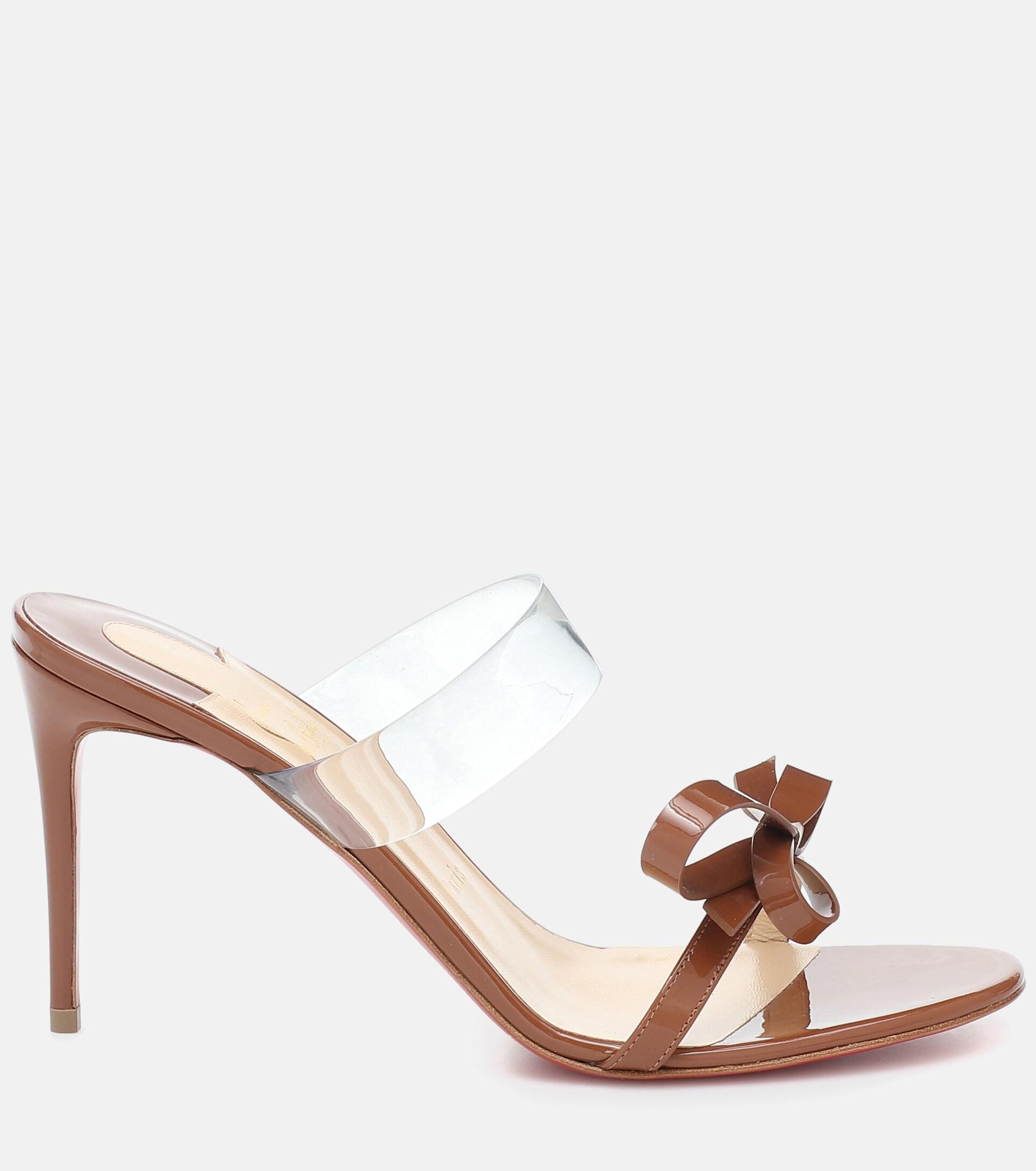 Christian Louboutin Just Nodo 85 Pvc And Patent Leather Sandals | Lyst