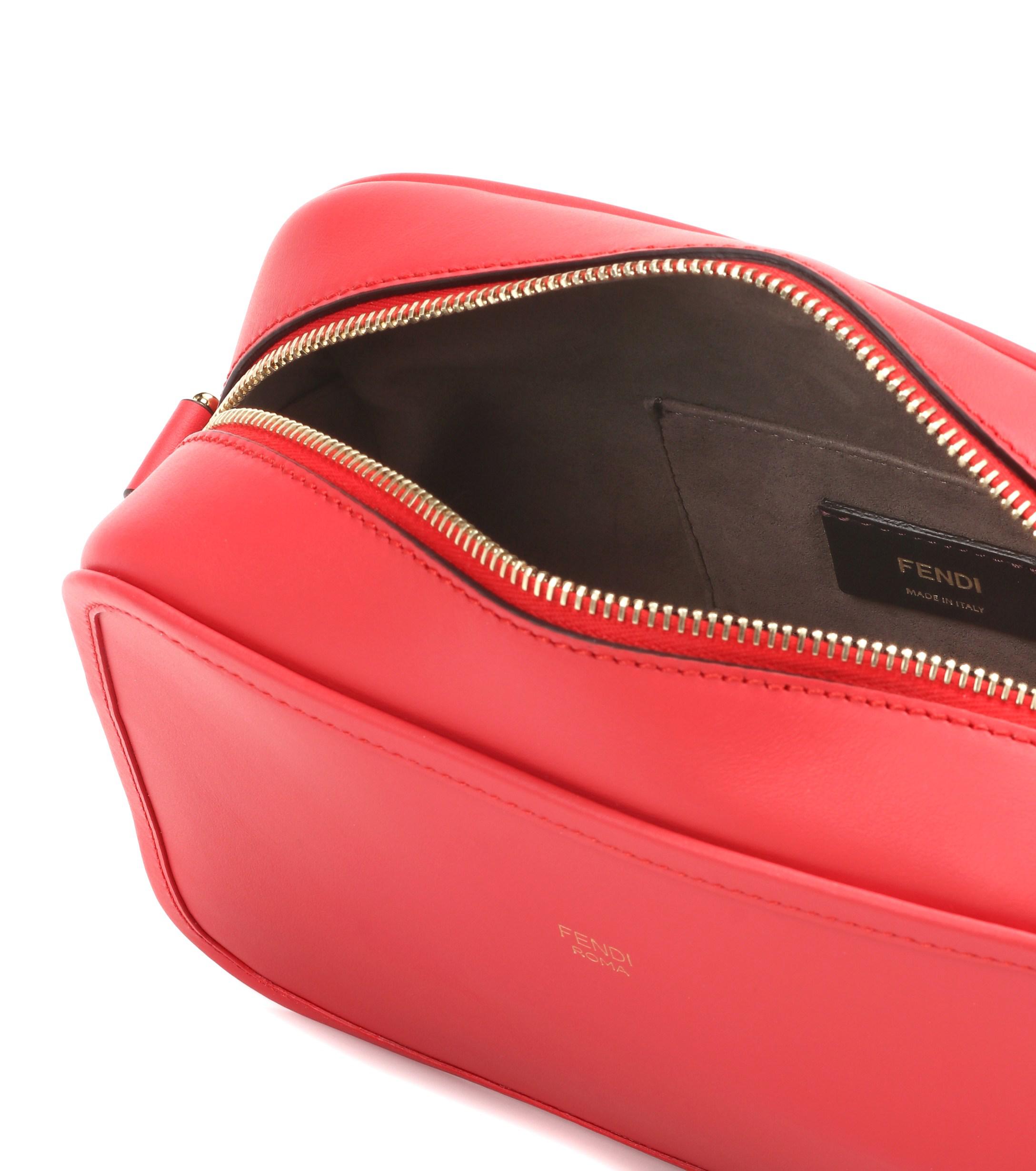 Fendi Camera Case Leather Shoulder Bag in Red Lyst