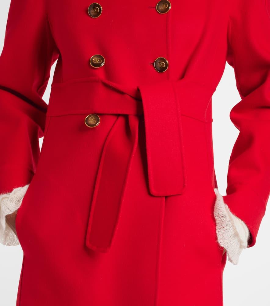 Valentino Wool And Cashmere Coat in Red Lyst UK