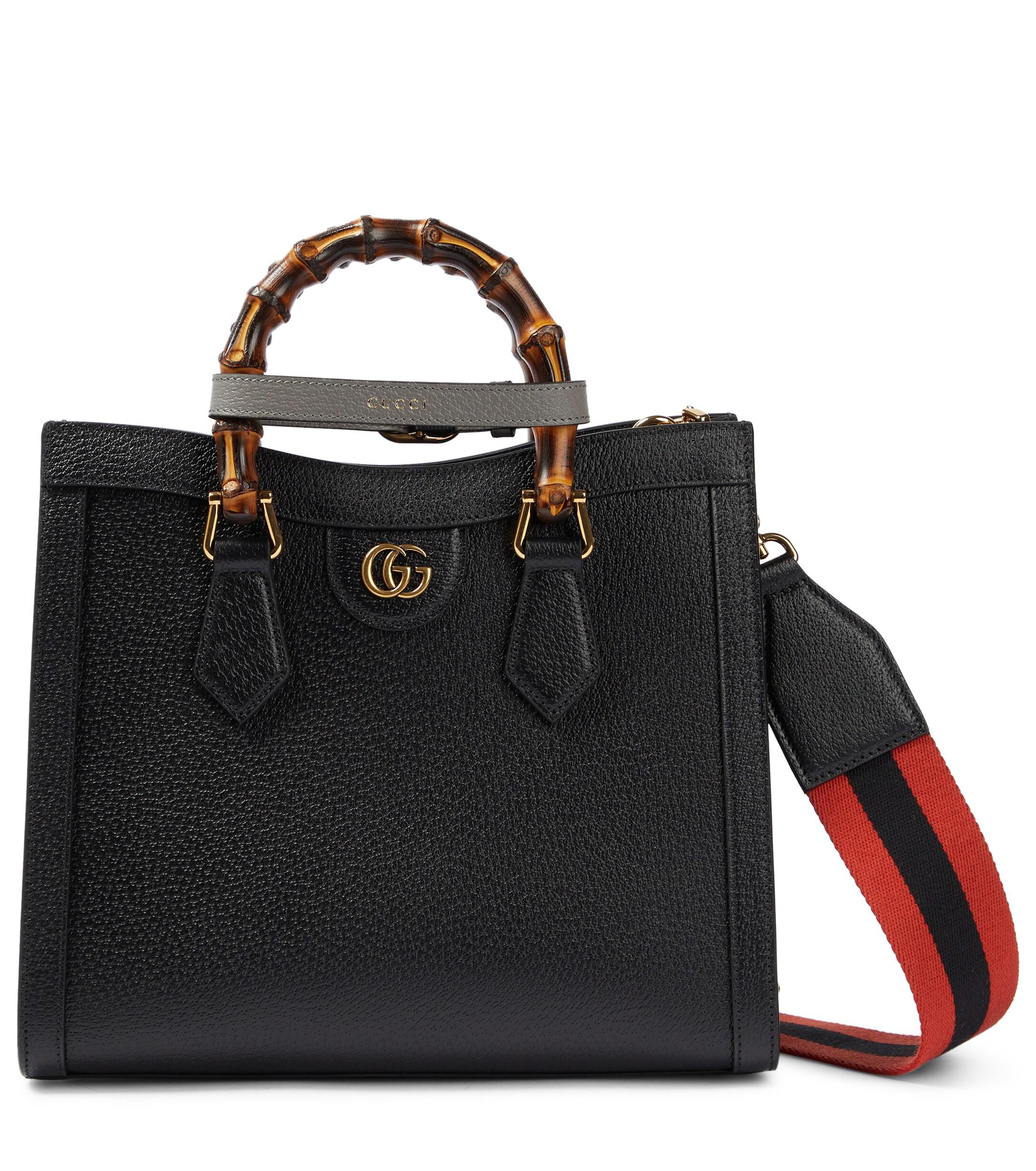 Gucci Diana Small Leather Tote Bag in Black | Lyst Canada