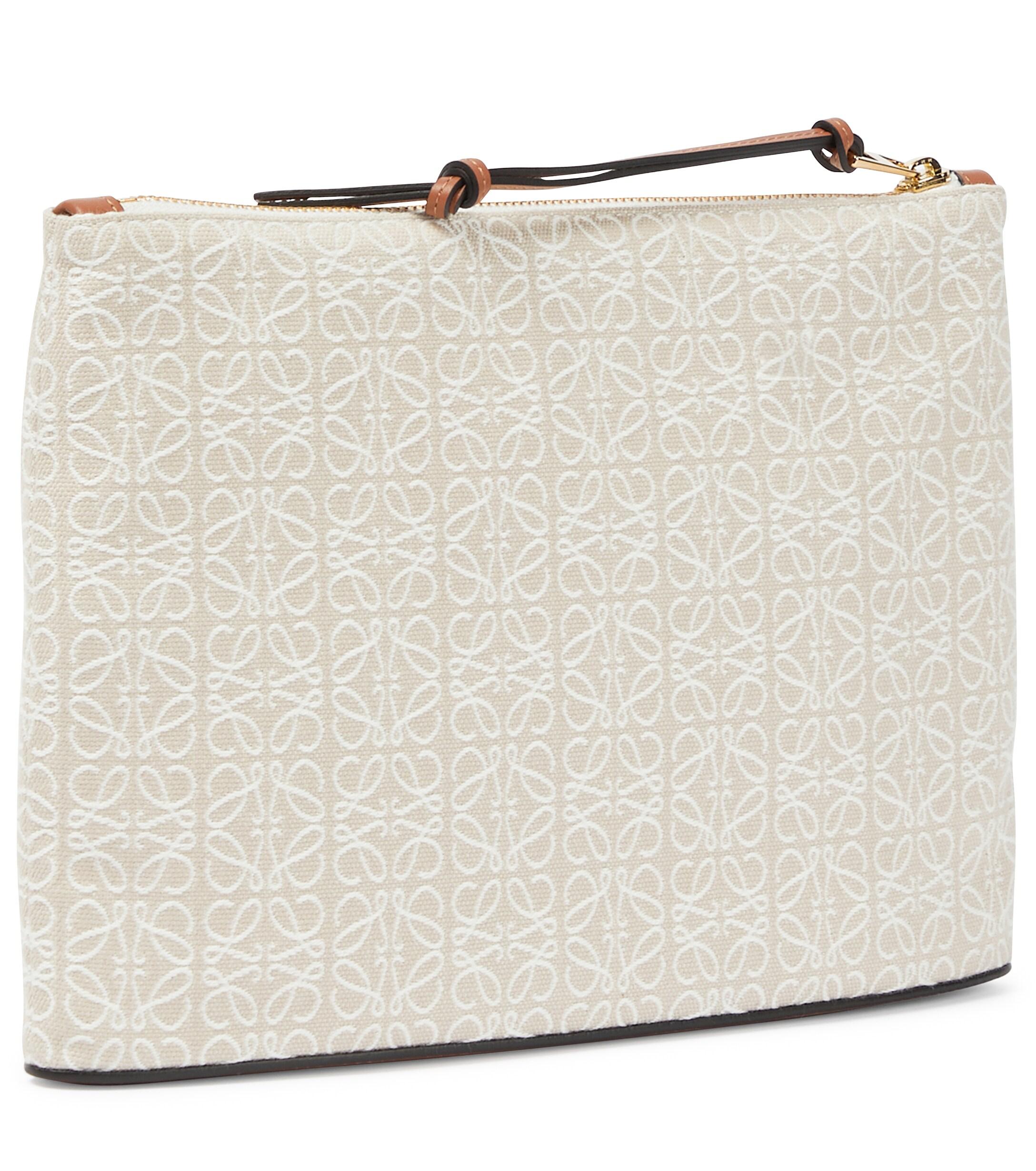 Loewe Paula's Ibiza Anagram Jacquard Canvas Pouch in Grey (Gray ...