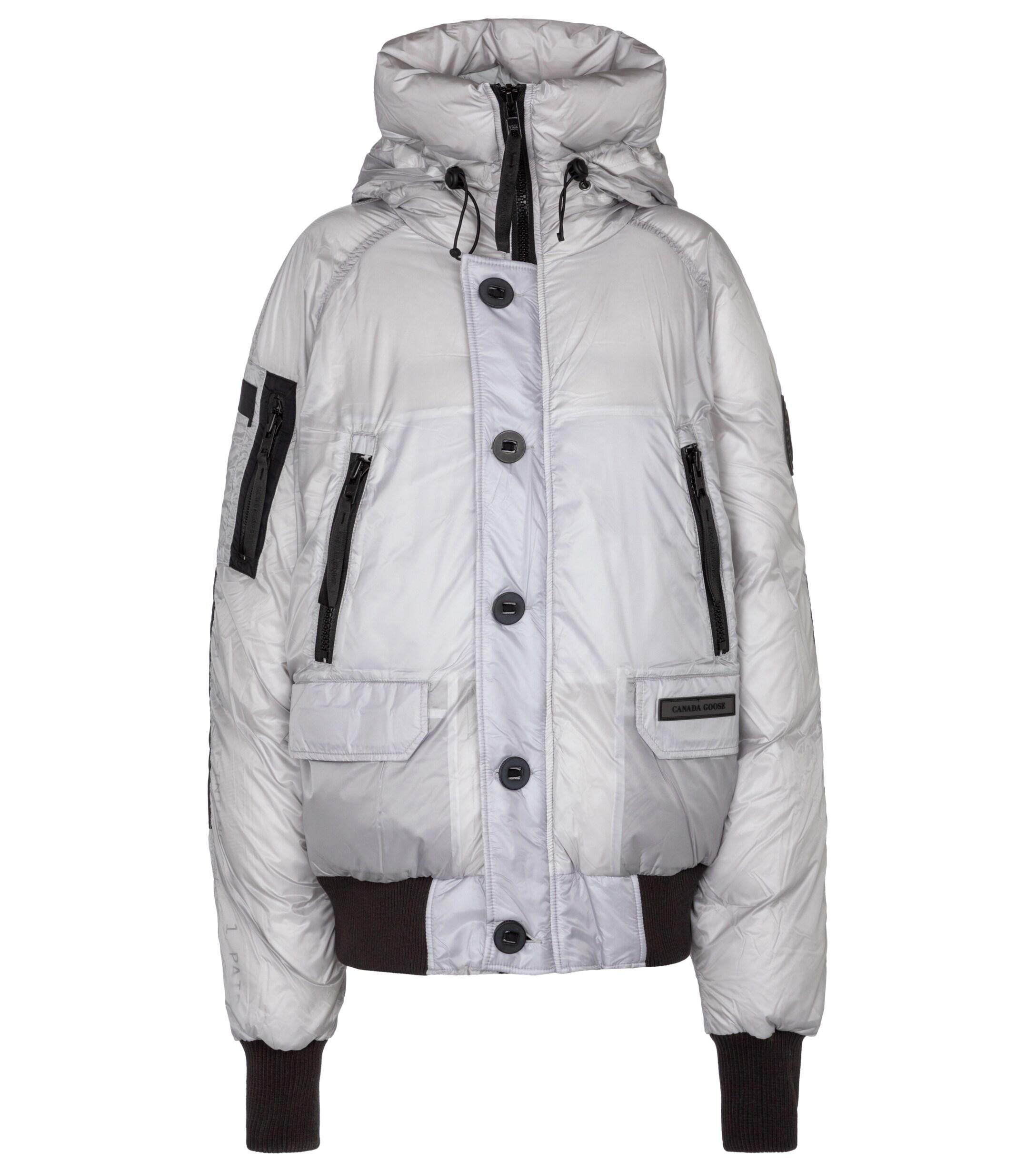 Canada Goose Goose X-ray Chilliwack Down Bomber Jacket in Silver ...