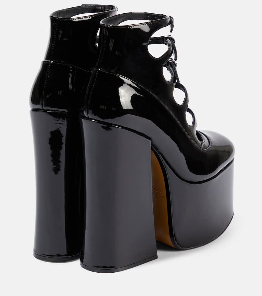 MARC JACOBS 靴 Kiki patent leather platform ankle 939860 Marc Jacobs THE PATENT LEATHER KIKI ANKLE BOOT | REVERSIBLE