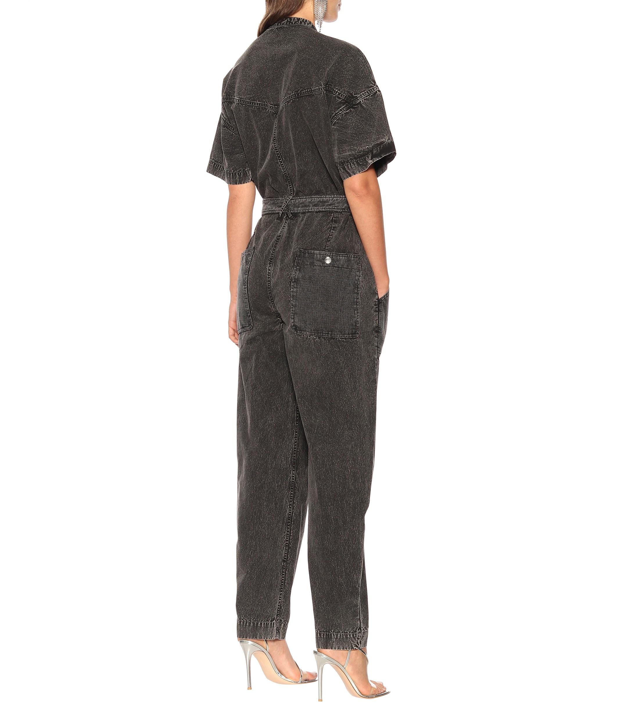 isabel marant tundra denim jumpsuit