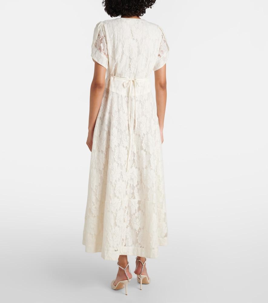 RIXO London Novara Floral Cotton-Blend Maxi Dress in White | Lyst