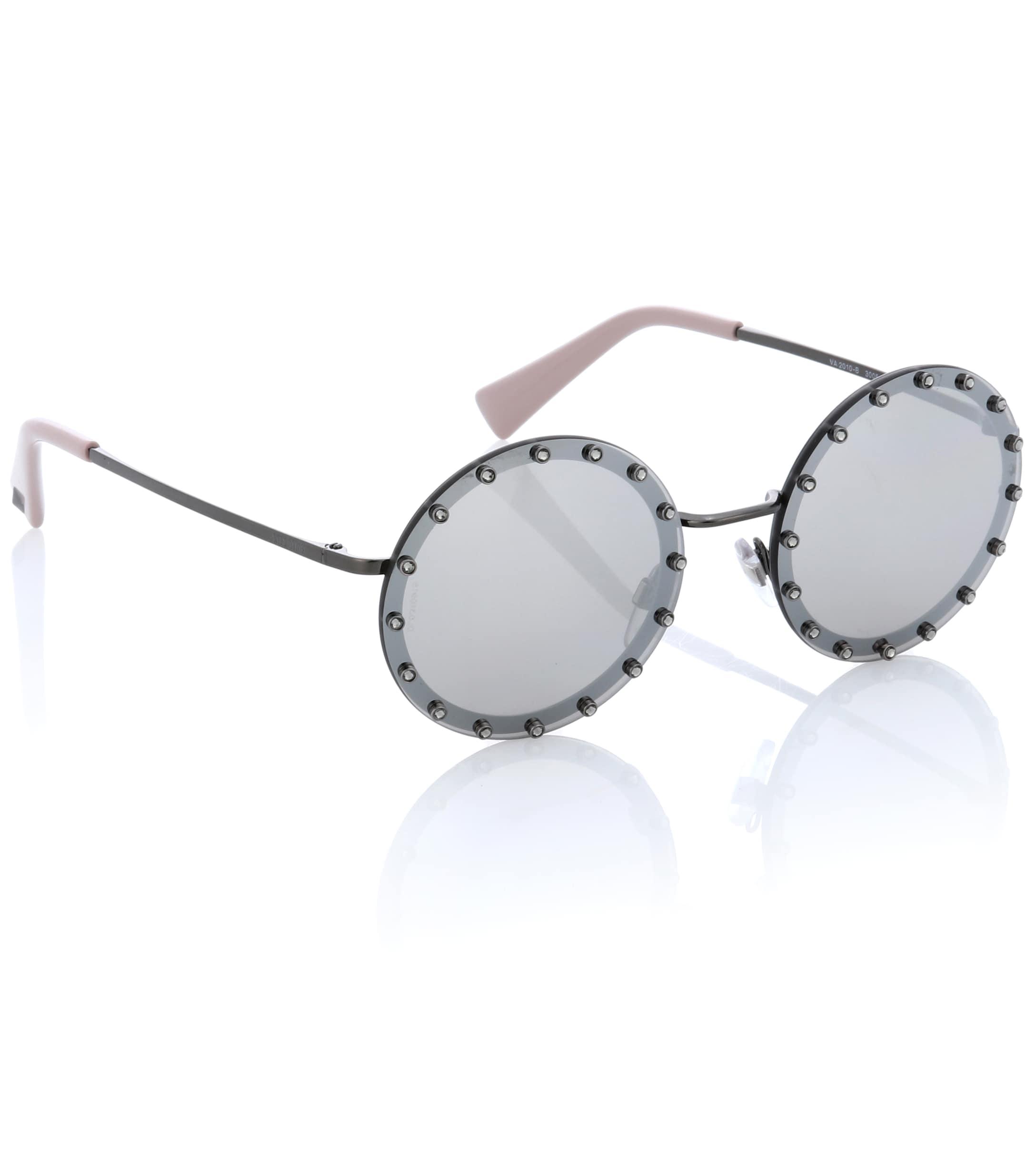 Coloris De Lunettes Soleil Gris Rondes Femme WEH9IDY2e