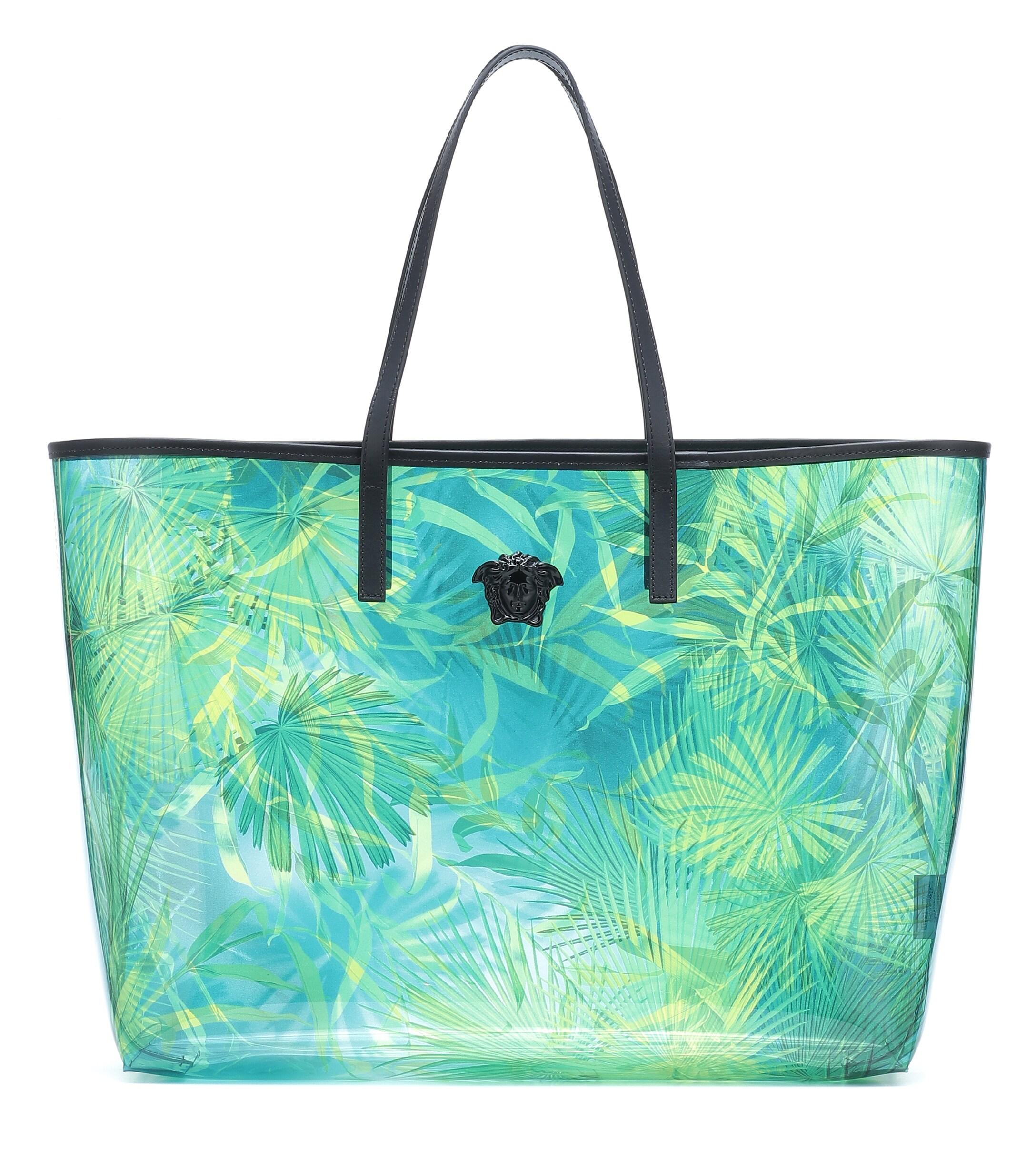 Versace jungle print tote bag sale