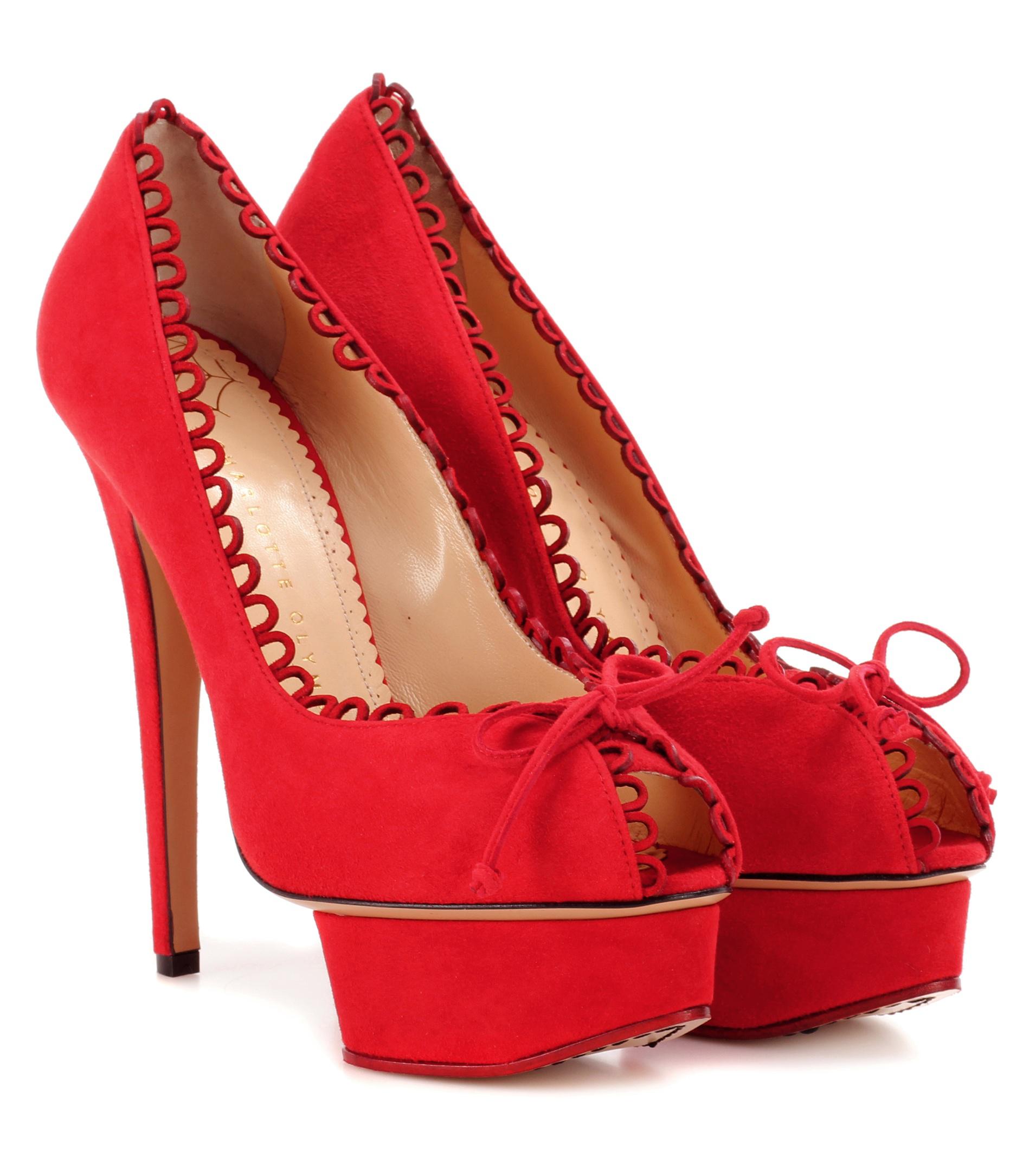 charlotte olympia red heels