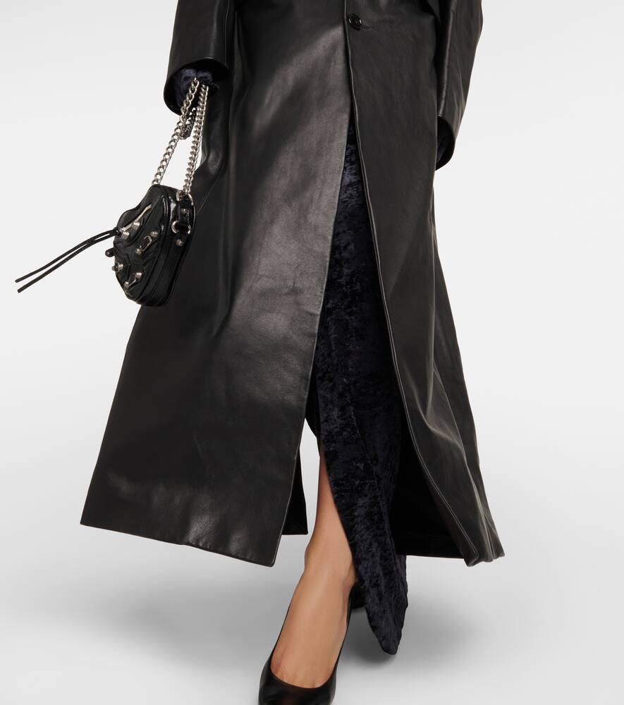 VETEMENTS oversized single-breasted leather blazer - Black