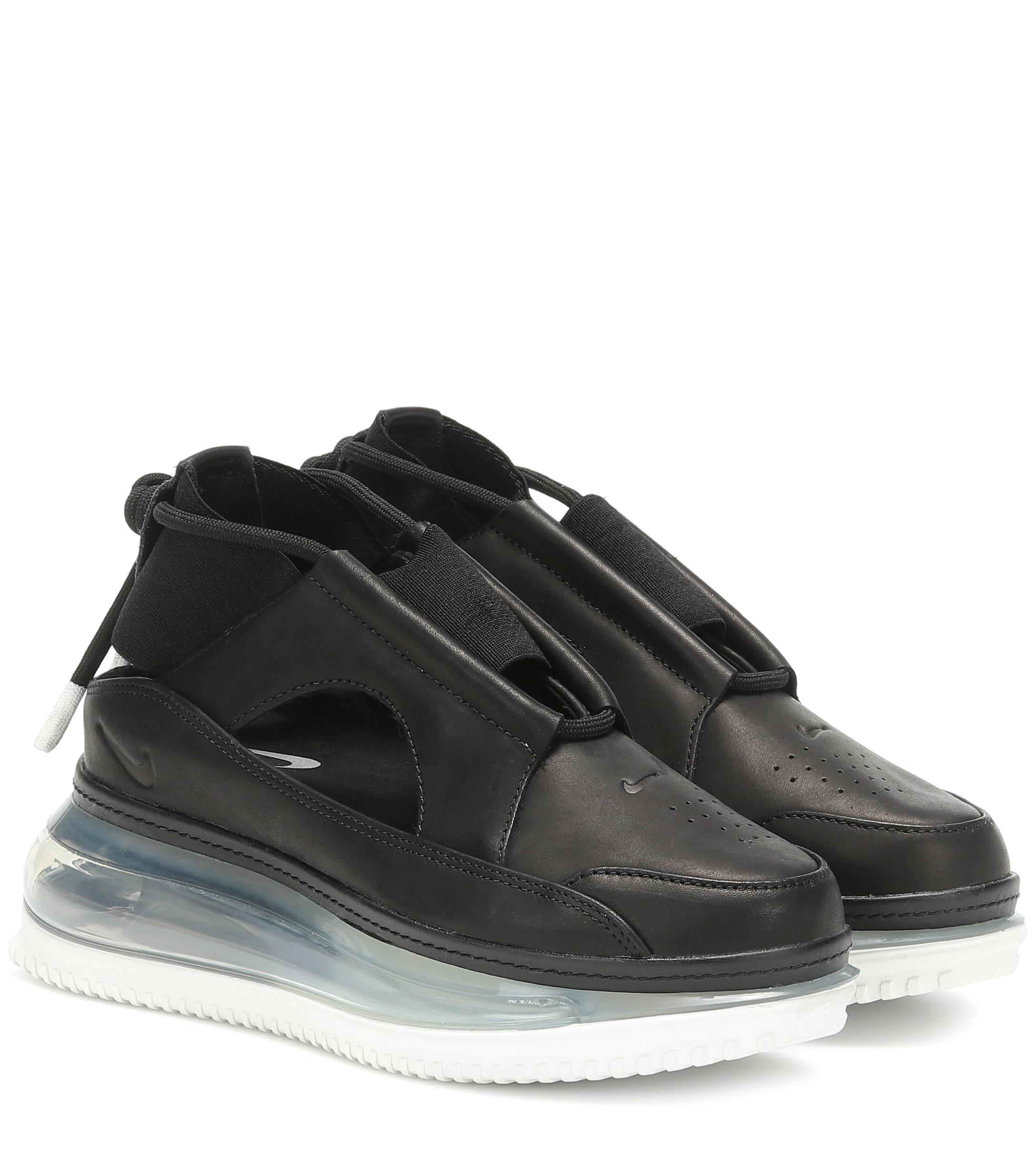 Nike Air Max 720 Leather Sneaker in Black | Lyst UK