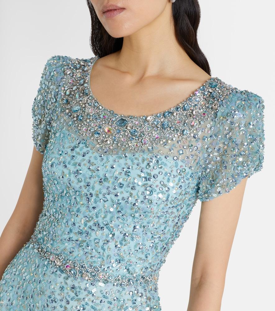 princess polly baby blue dress Red Venda Dress Beaded with crack