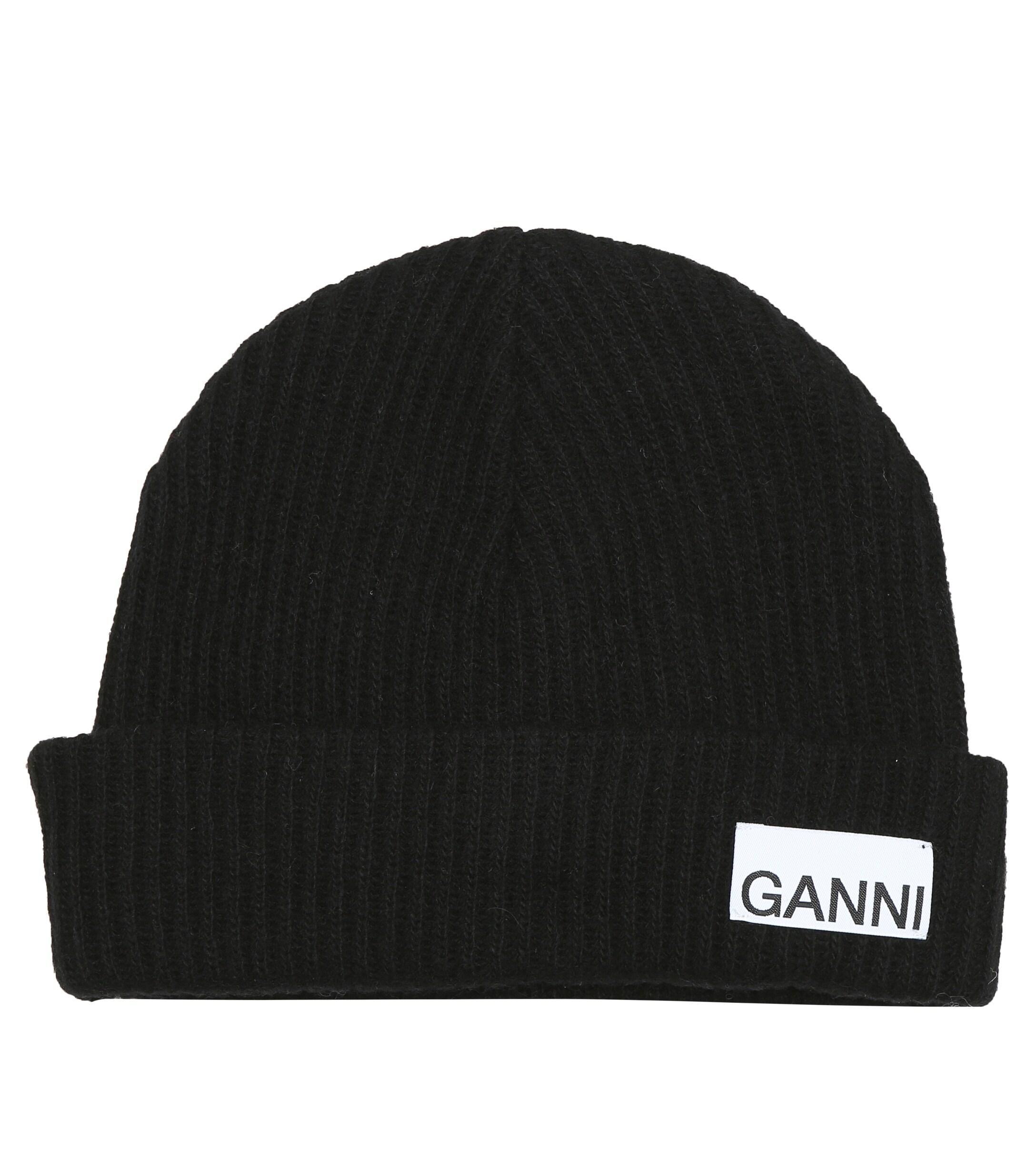Ganni beanie black Clearance