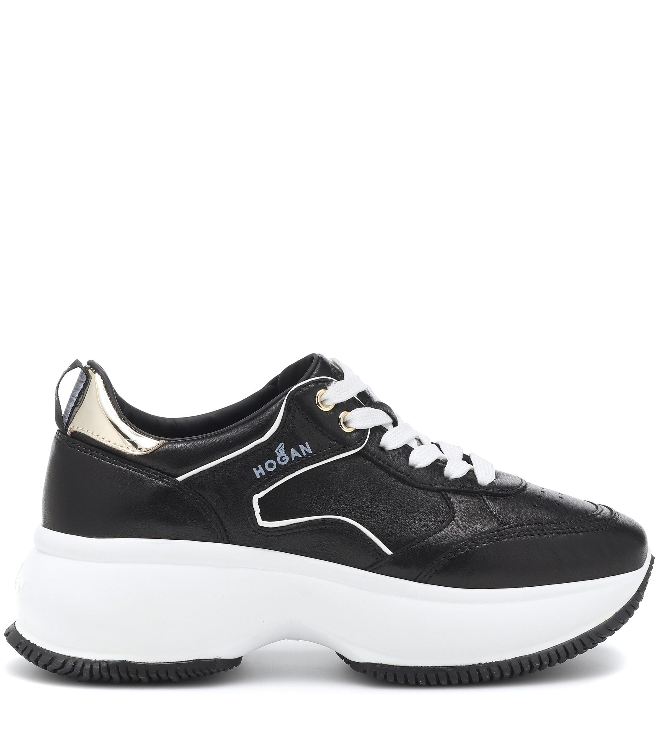 Hogan Maxi I Active Leather Sneakers in Nero (Black) - Save 30% - Lyst