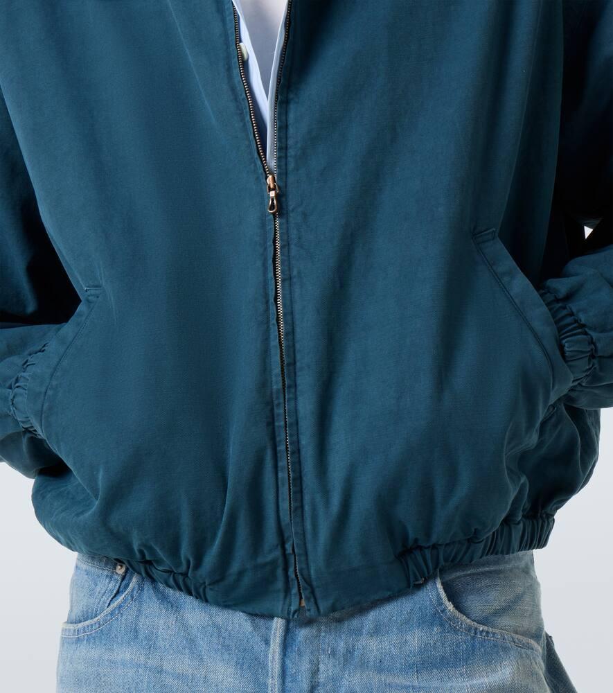 AURALEE Cotton Gabardine Blouson in Blue for Men | Lyst