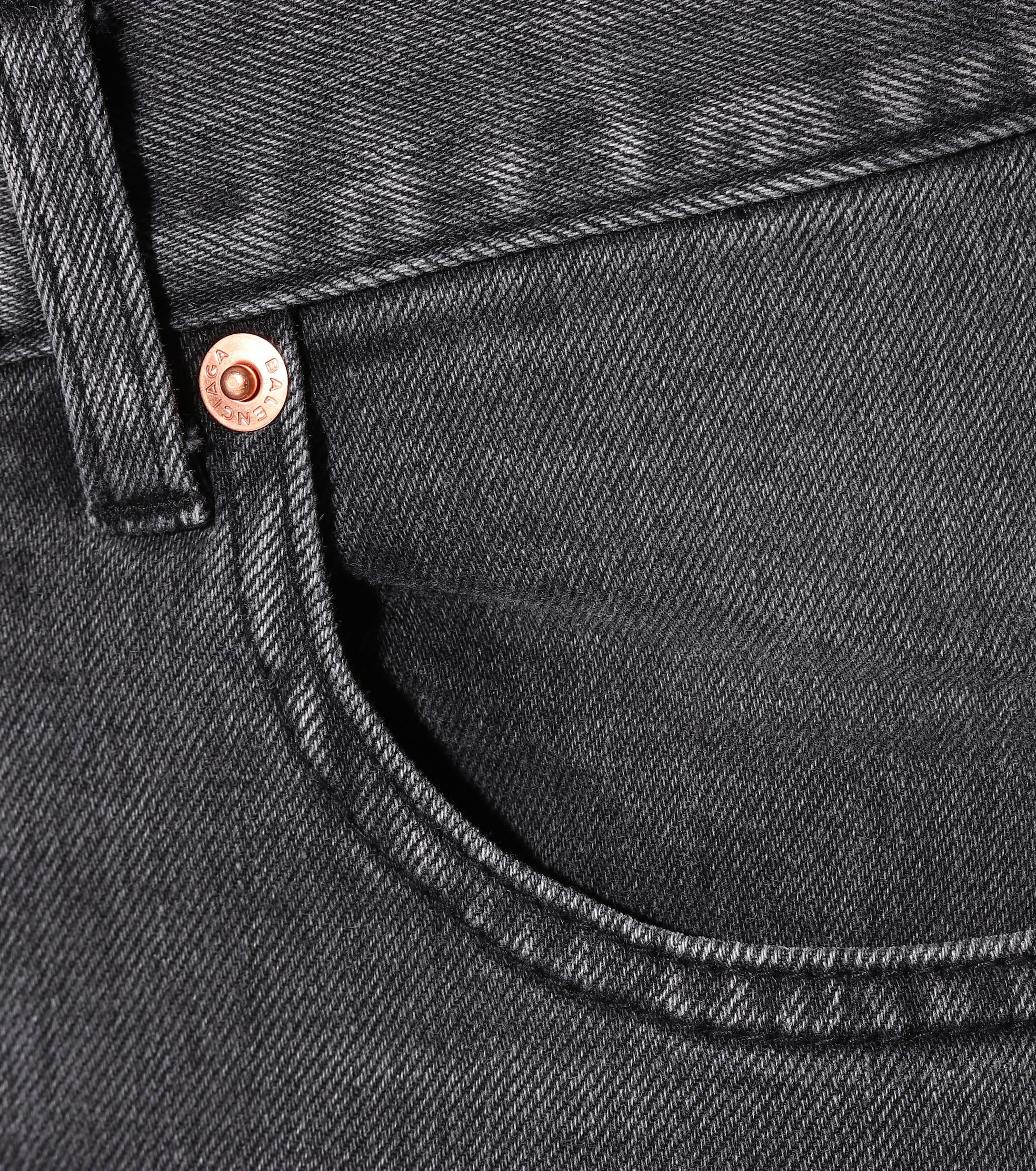 Balenciaga Denim Ripped Skinny Jeans in Gray - Lyst