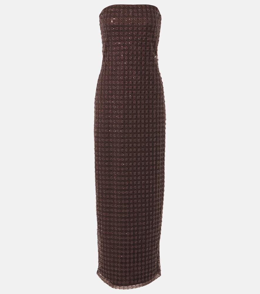 ワンピース ROTATE BIRGER CHRISTENSEN 'Beaded Maxi Tube' dress Beaded Maxi Tube Dress White - ROTATE Birger Christensen