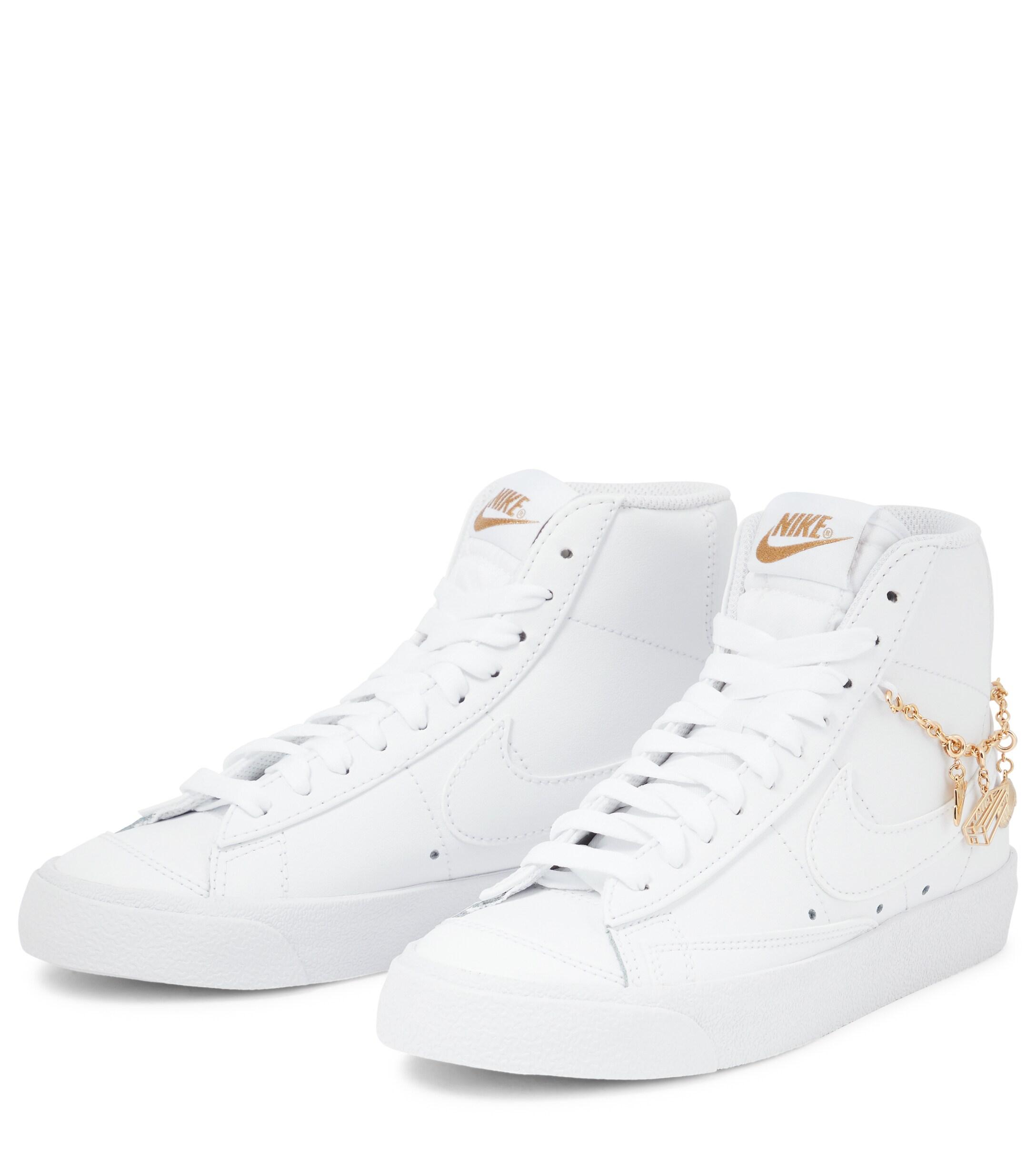 Nike Blazer Mid '77 Lx Leather Sneakers in White | Lyst