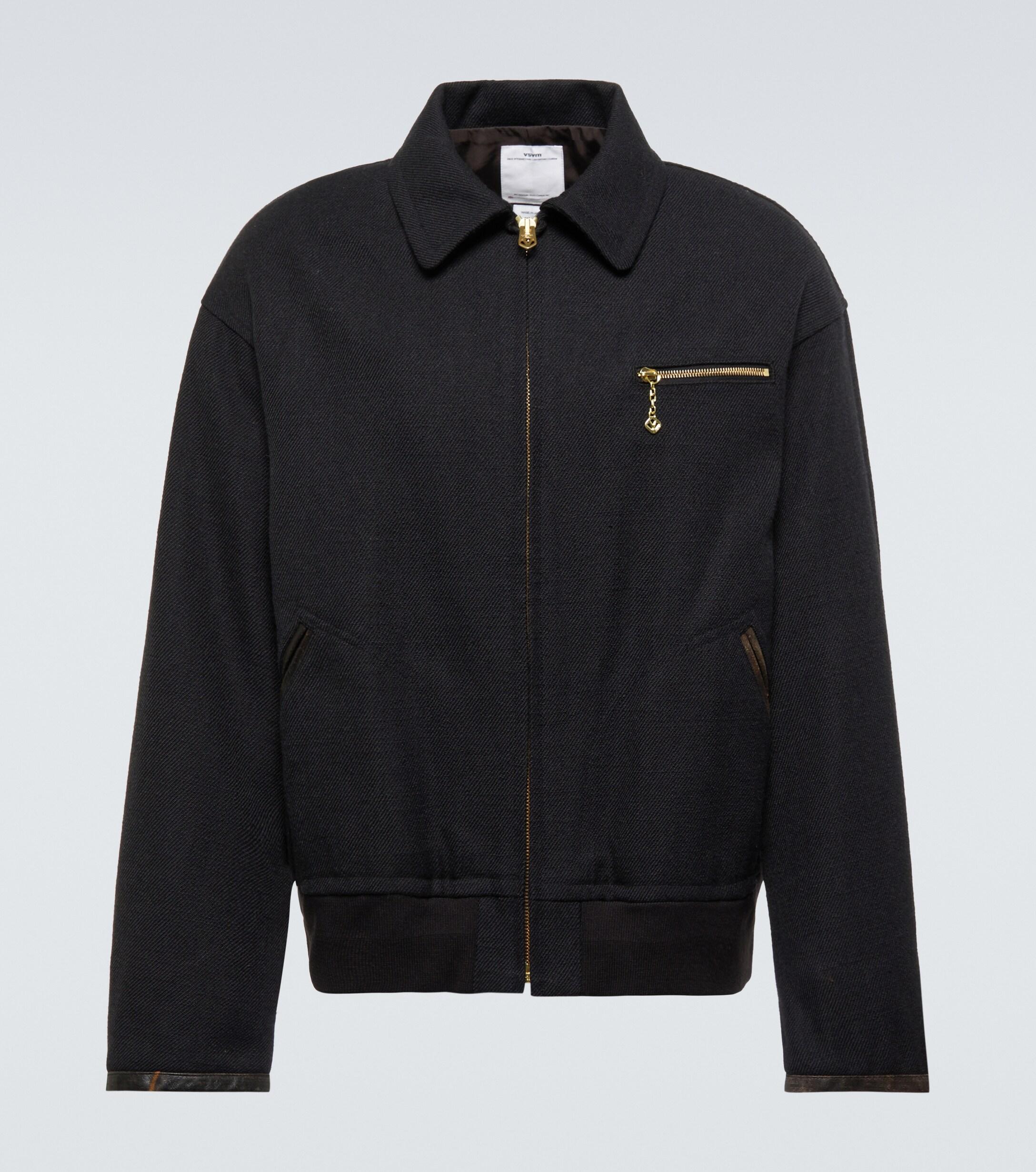 Visvim Harvey Twill Tweed Blouson Jacket in Black for Men | Lyst UK
