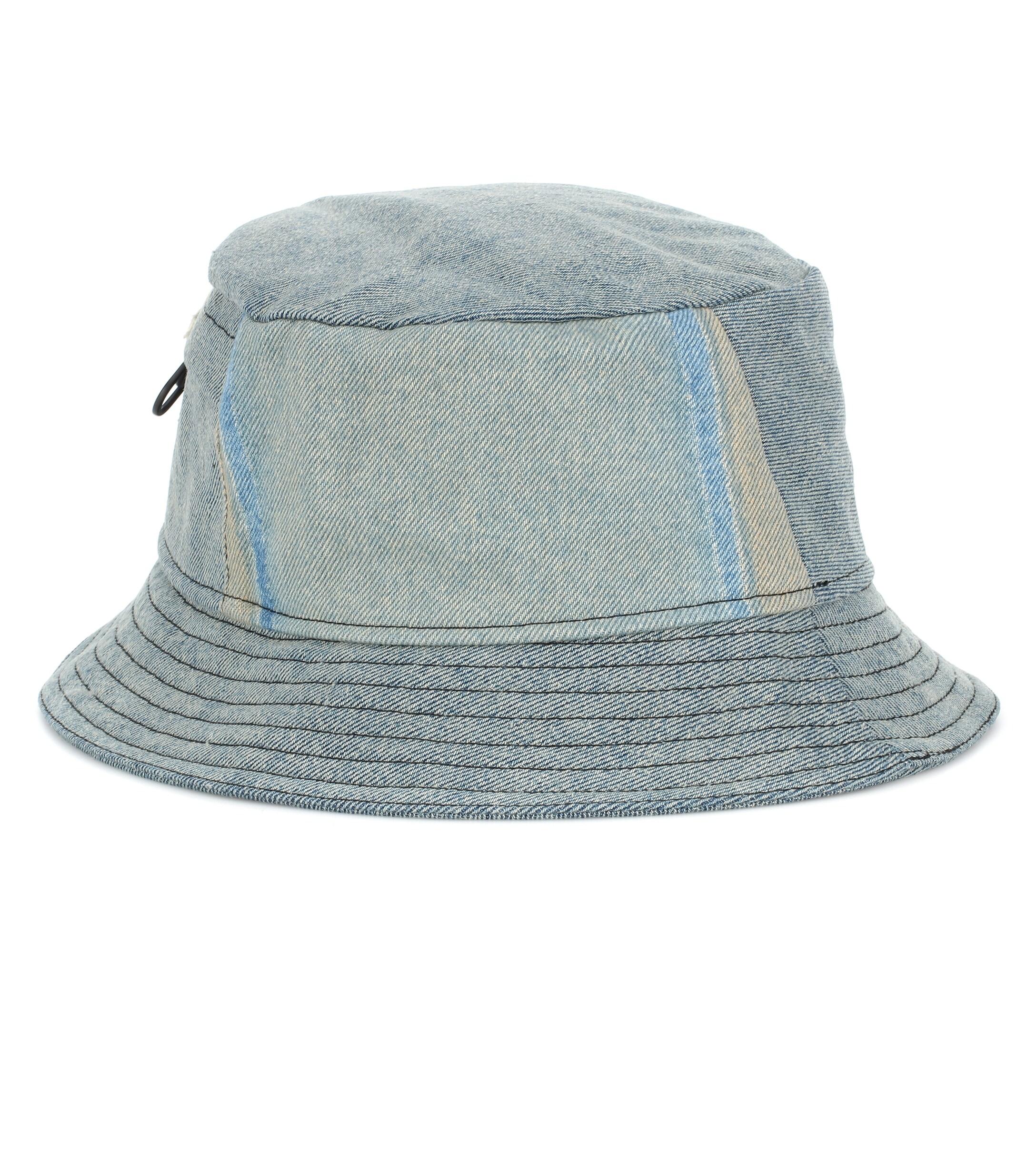 Off-White c/o Virgil Abloh Denim Bucket Hat in Blue | Lyst