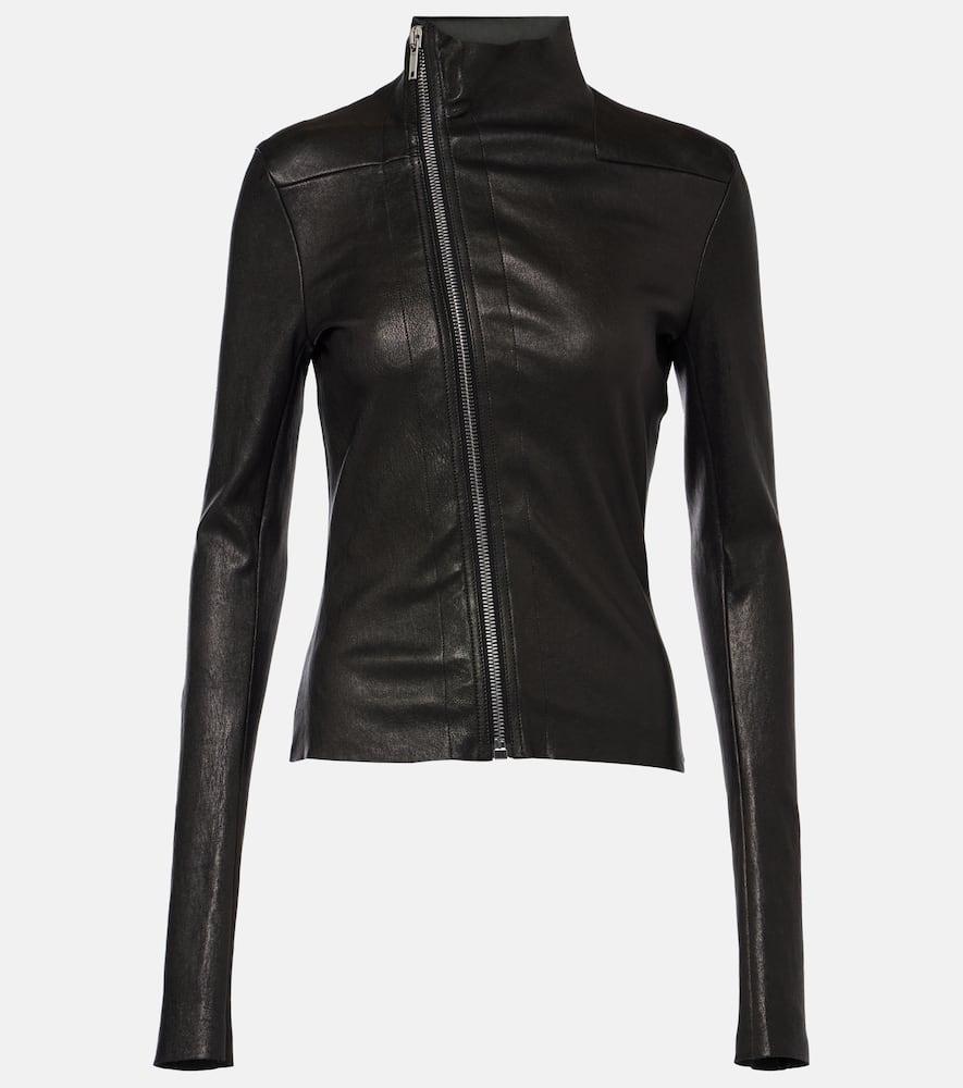 Rick Owens Zipped Leather Jacket in Black Lyst UK