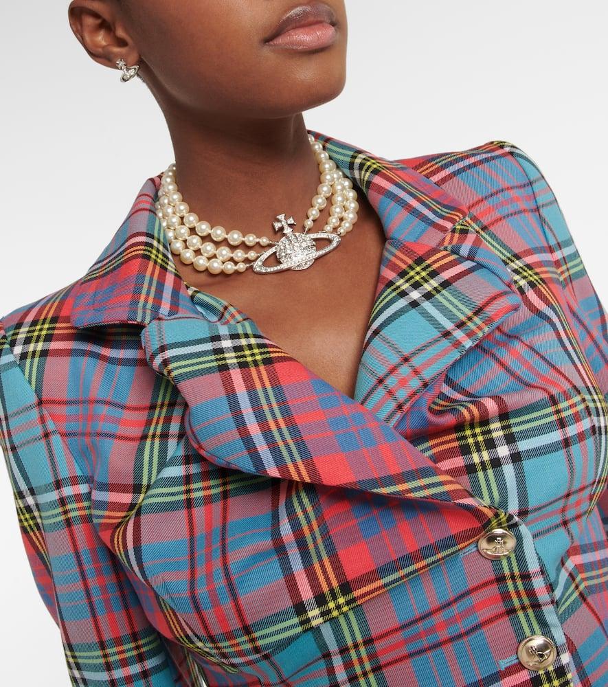 Vivienne Westwood Embellished Choker in White | Lyst