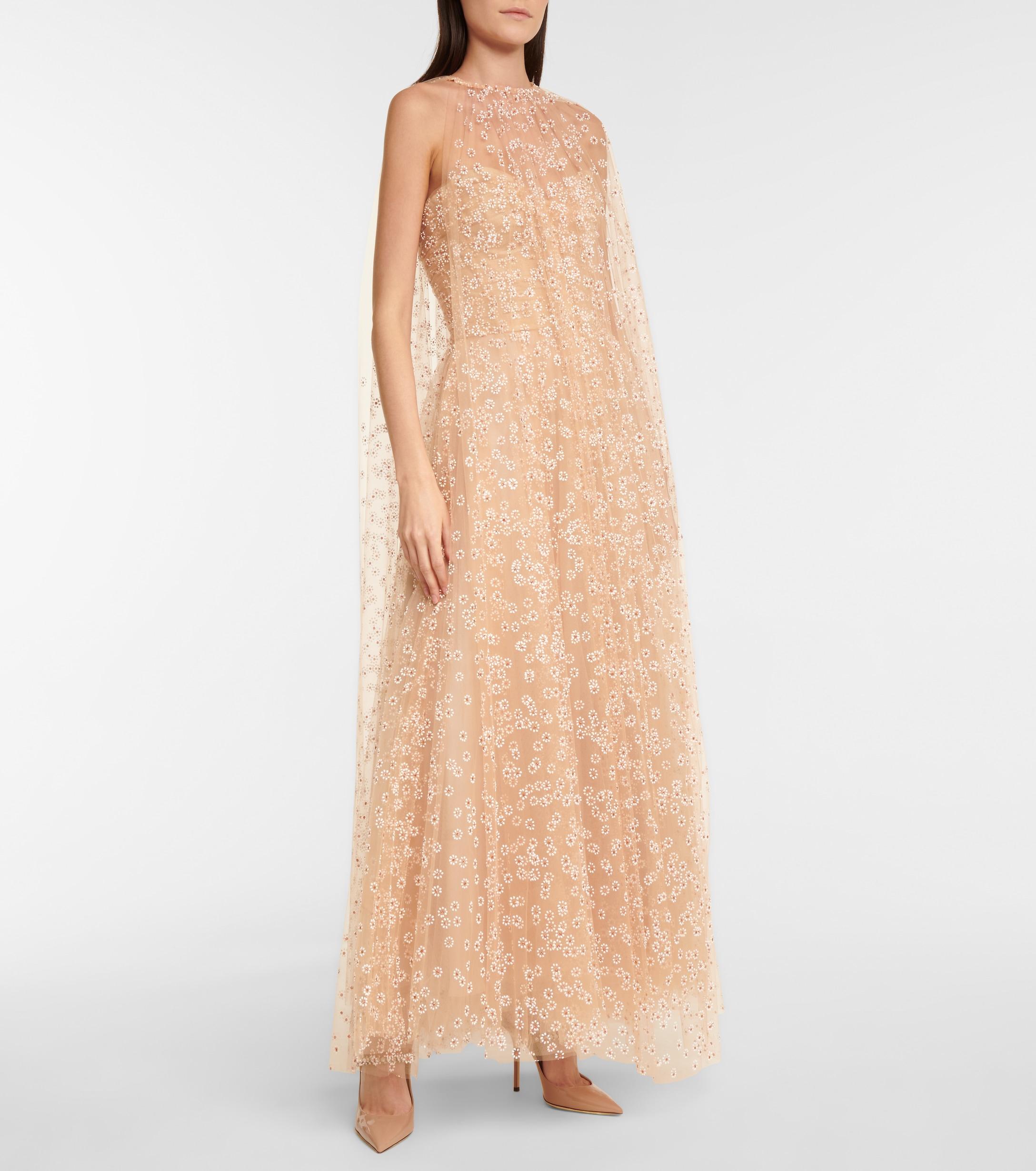 Sheer Tulle Cape – Monique Lhuillier