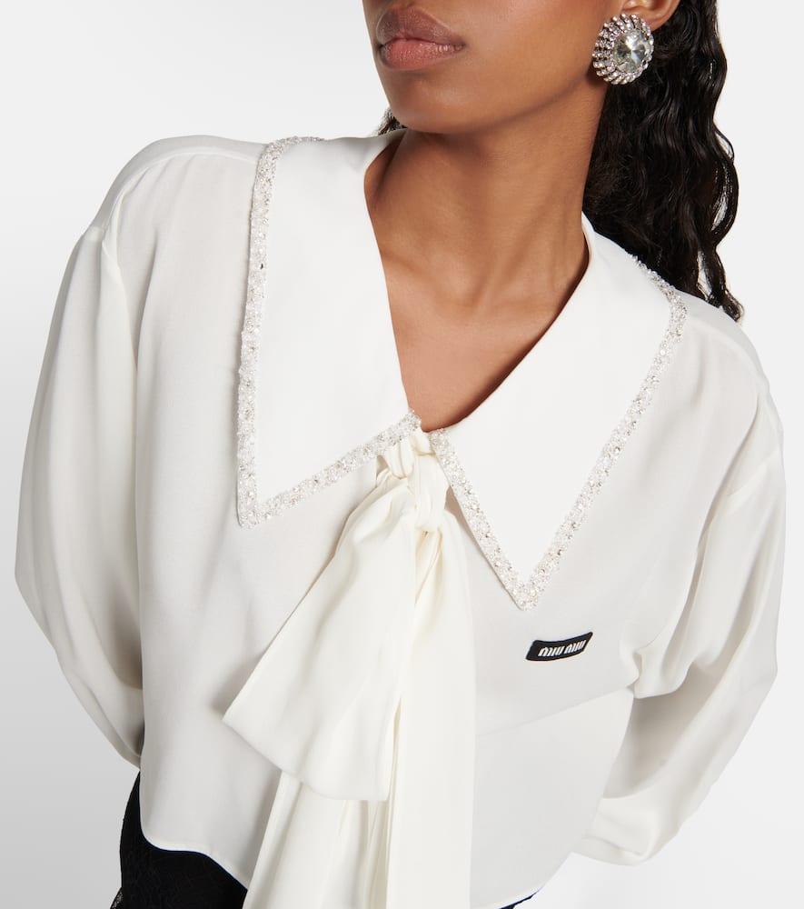 トップス Miu Miu design blouse white 38 Miu Miu Blouses for Women | Online Sale up to 20% off | Lyst