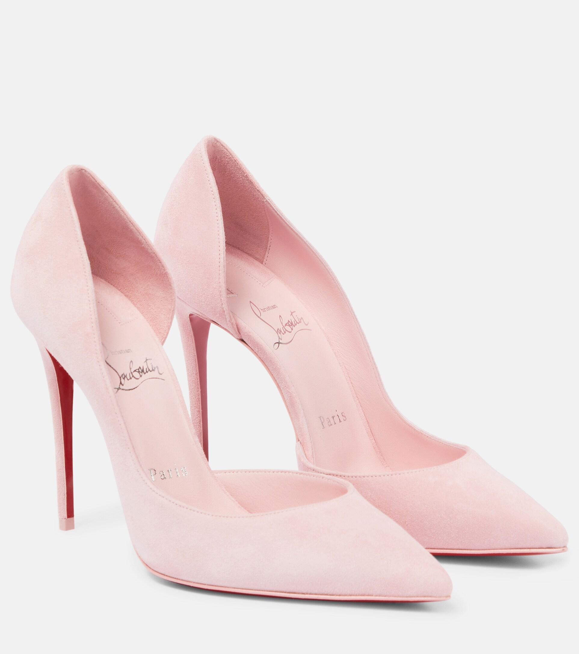Christian Louboutin Iriza Suede Pumps in Pink | Lyst