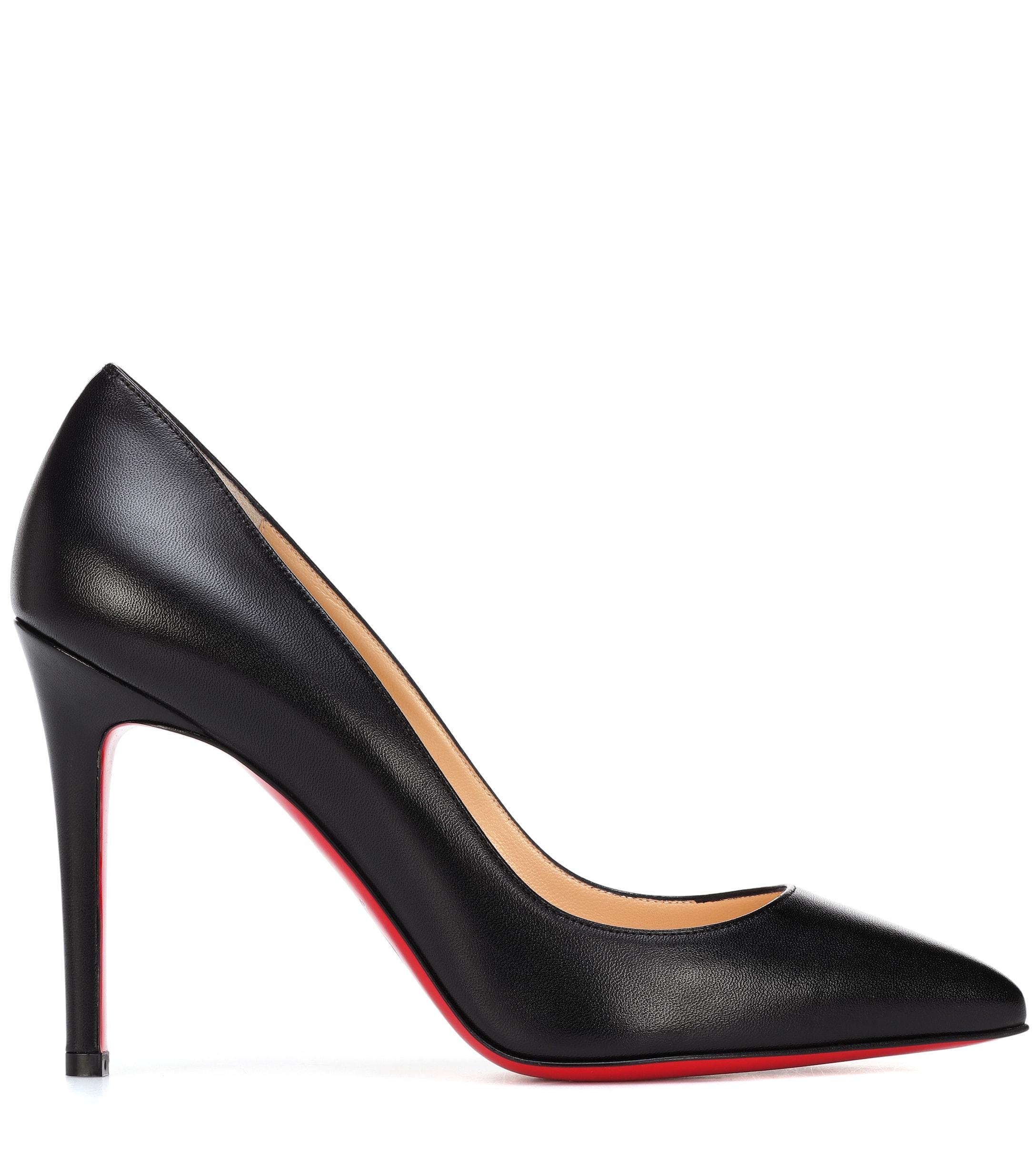 pigalle 100 leather platform pumps