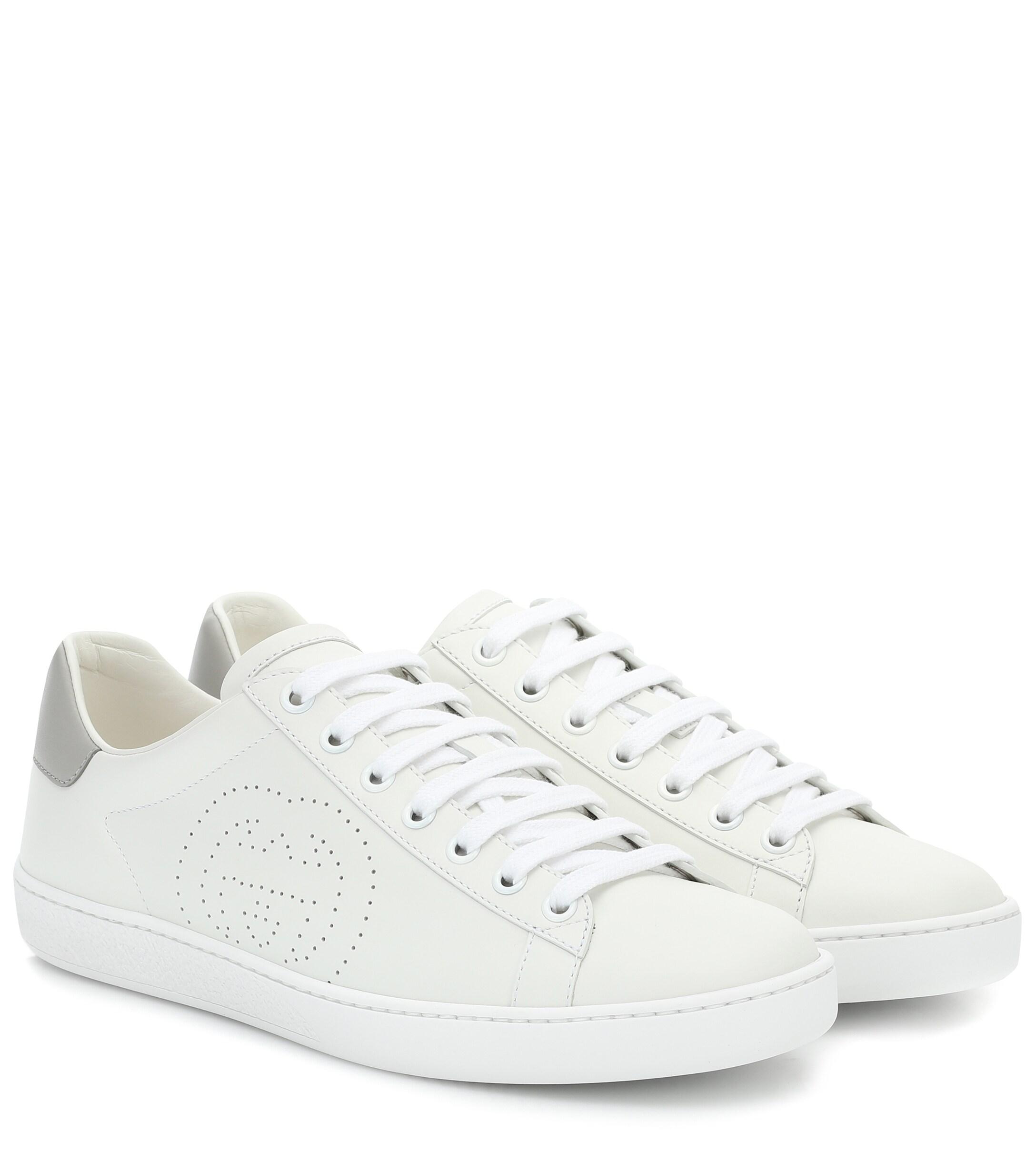 Gucci Leather Low-top Sneakers New Ace in White - Save 14% - Lyst