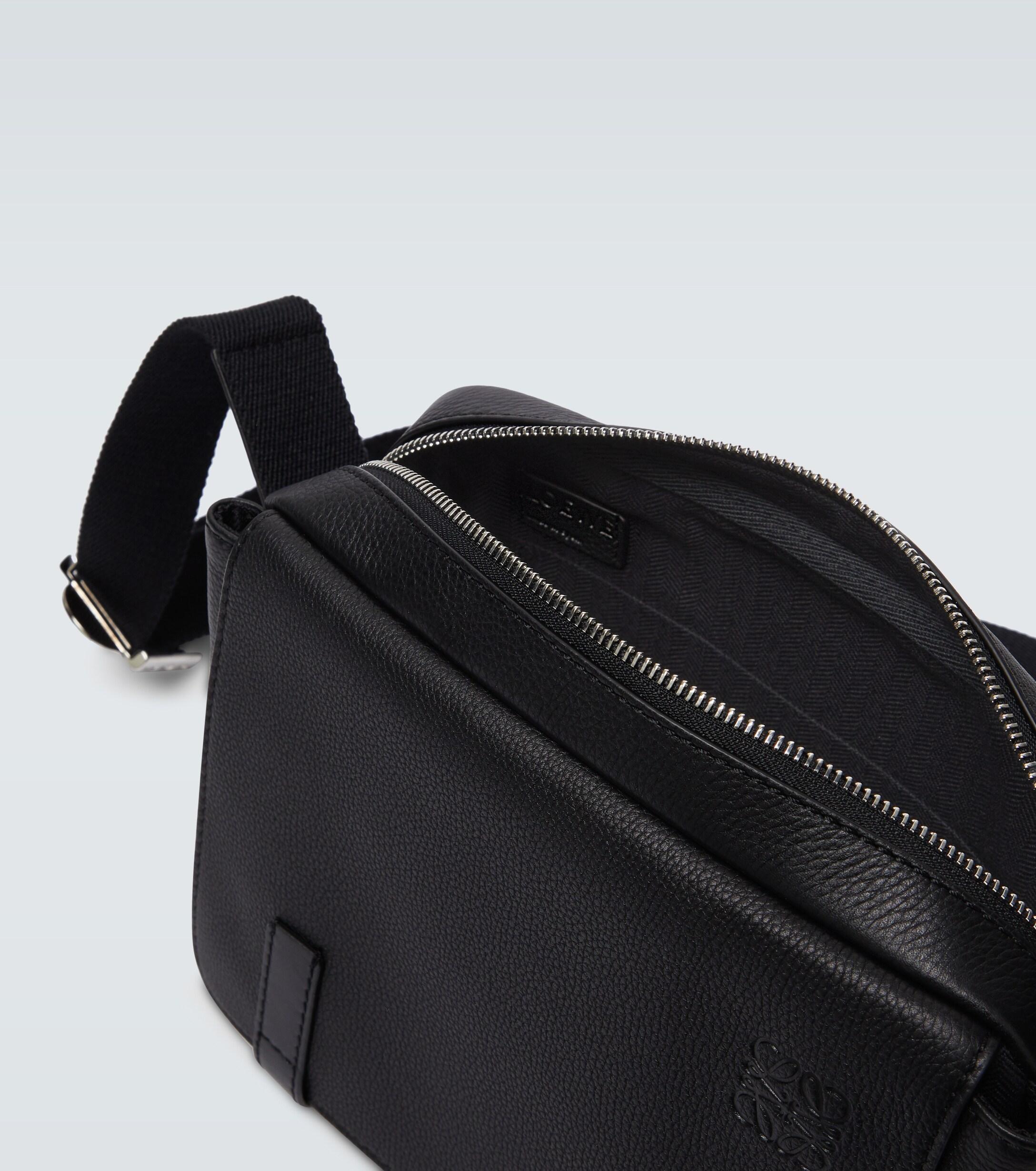 Loewe Leather Xs Military Messenger Bag in Black for Men | Lyst