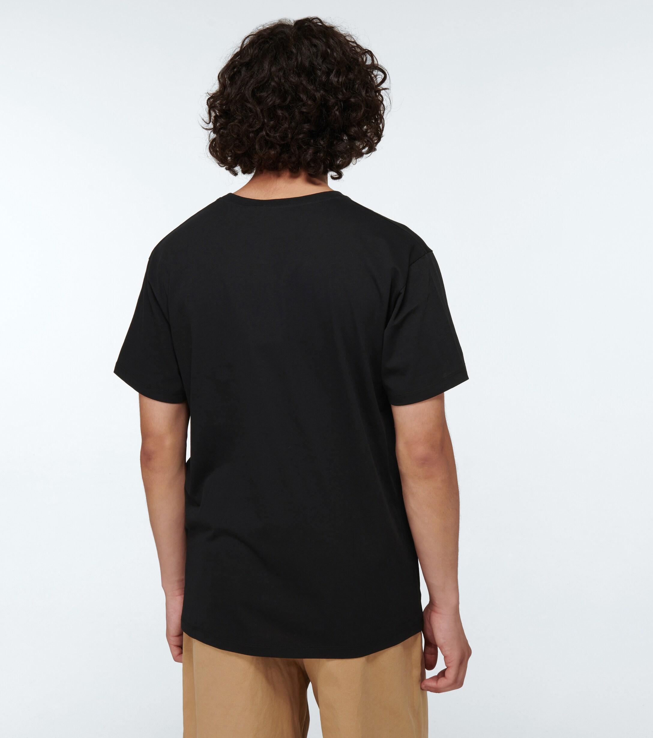 Gucci Interlocking G Star Cotton T-shirt in Black for Men | Lyst