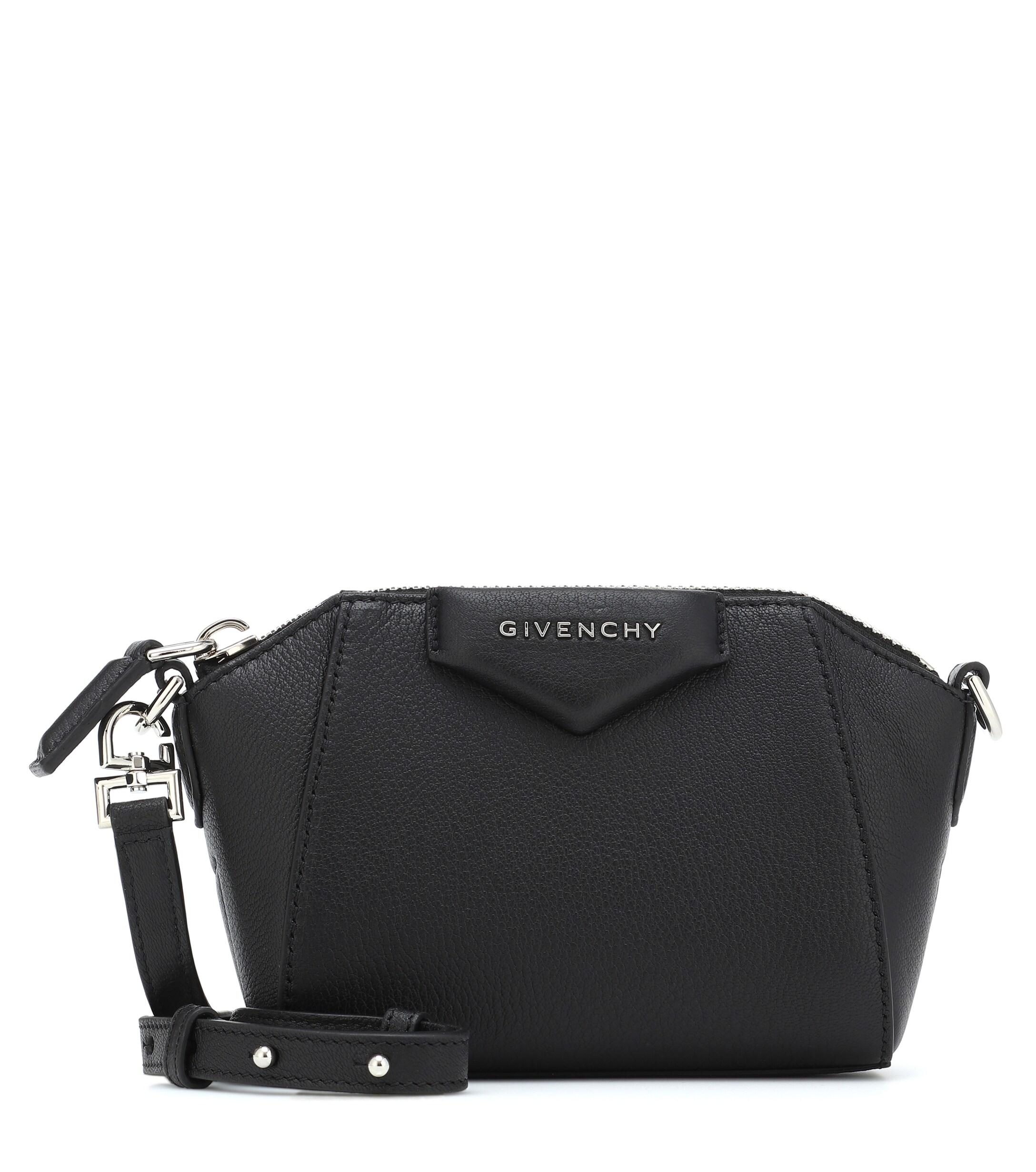 Givenchy Antigona Nano Leather Crossbody Bag in Black - Lyst
