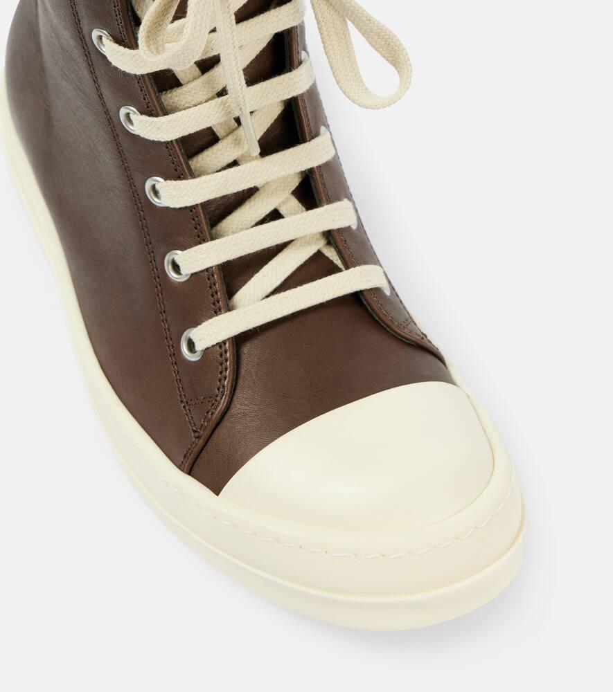 adidas gazelle silver green womens Rick Owens Black & White Leather High Top Sneakers  Savonches