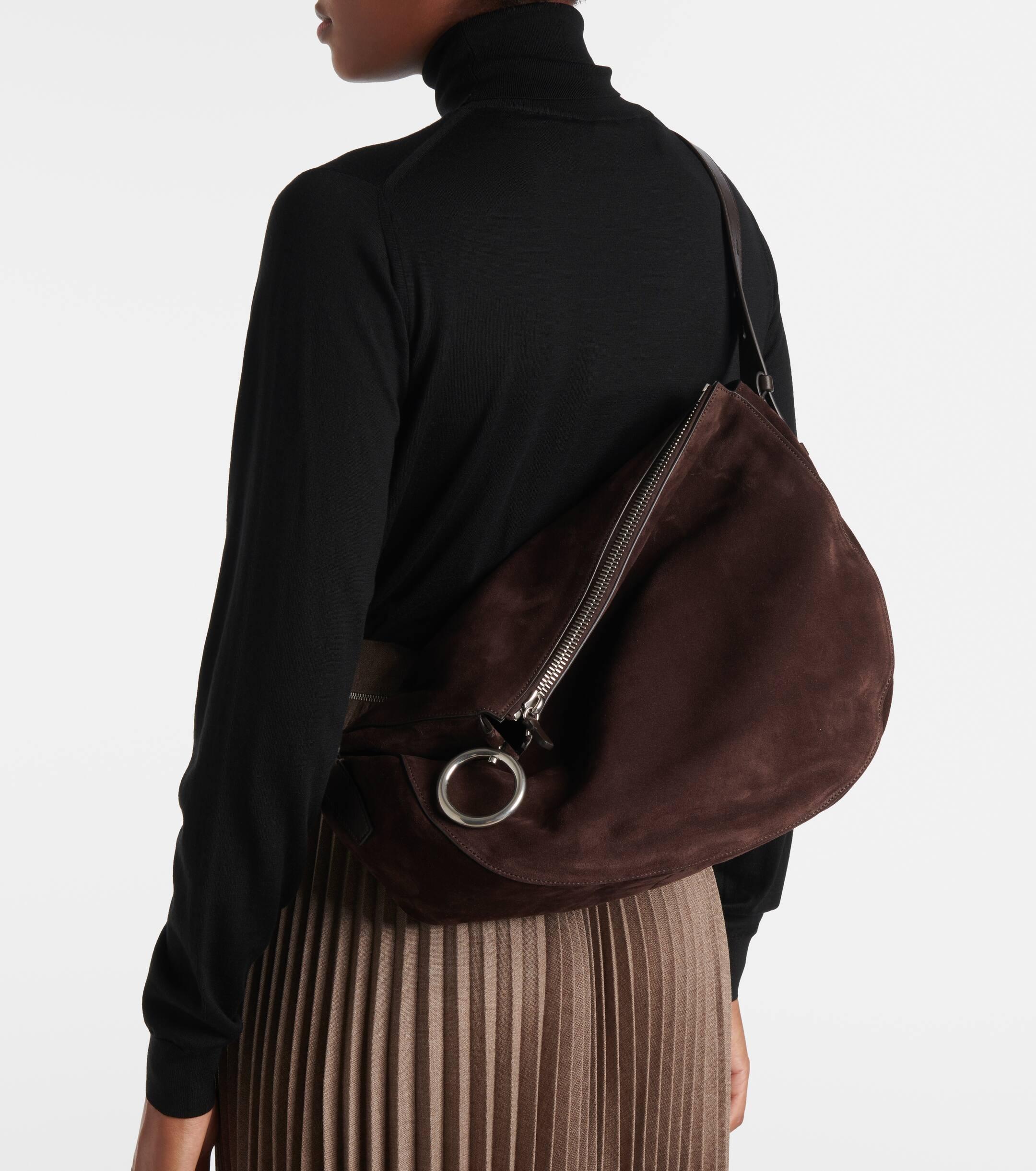 ショルダーバッグ・ポシェット BURBERRY CHOCOLATE SUEDE MEDIUM KNIGHT SHOULDER BAG Burberry Chocolate Suede Medium Knight Shoulder Bag – LOZURI®