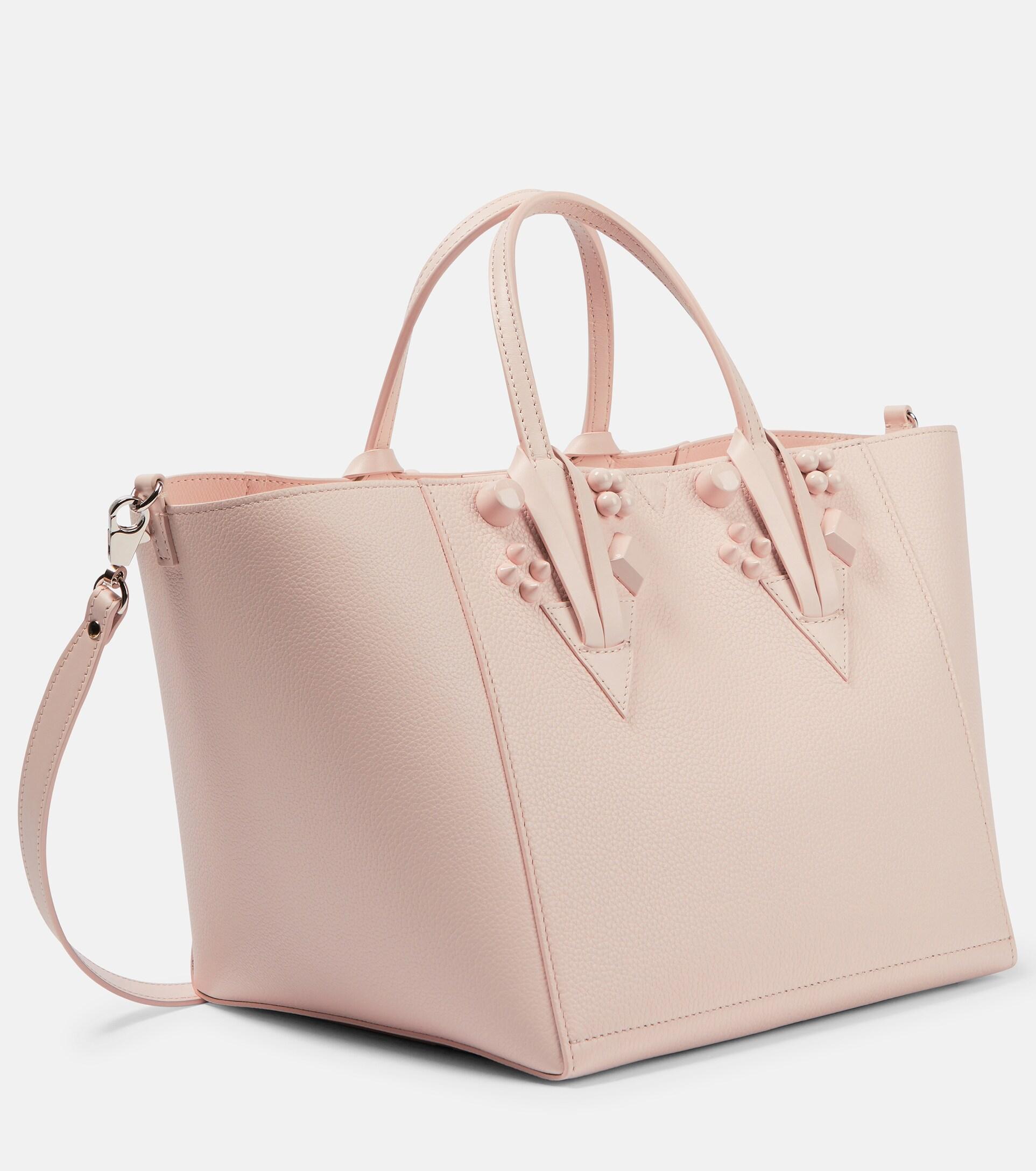 Postimpressionisme lette Tag væk Christian Louboutin Cabachic Small Leather Tote in Pink | Lyst