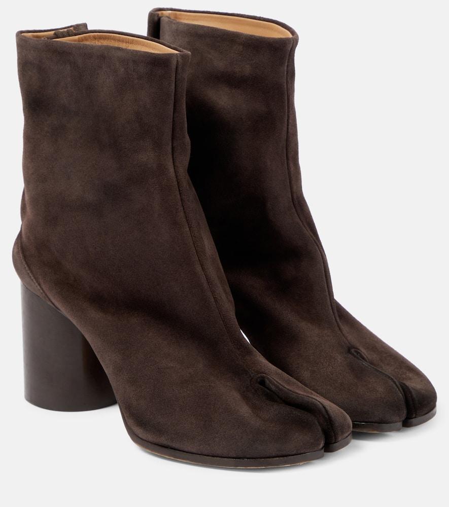 Maison Margiela Tabi Suede Ankle Boots in Brown | Lyst display picture 3