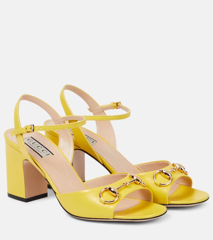 Gucci yellow sandals hotsell