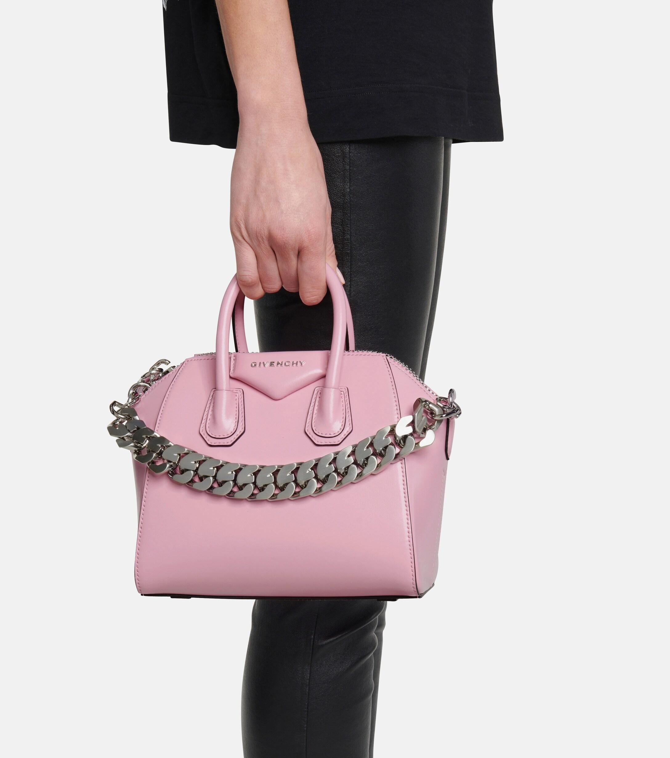 Givenchy Antigona Tote Small Light Pink in Leather with Silver