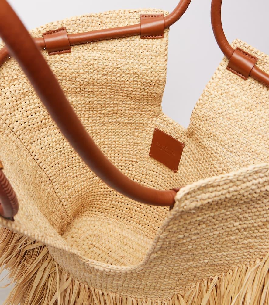 【Zimmermann】 Goldentime Medium raffia tote bag Goldentime Medium Fringe Tote Natural Online | Zimmermann