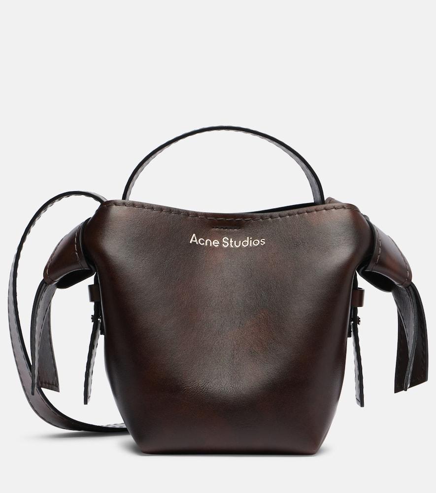 ショルダーバッグ・ポシェット Acne Studios Borsa A Spalla In Pelle Borsa a spalla Multipocket in pelle in Marrone - Acne