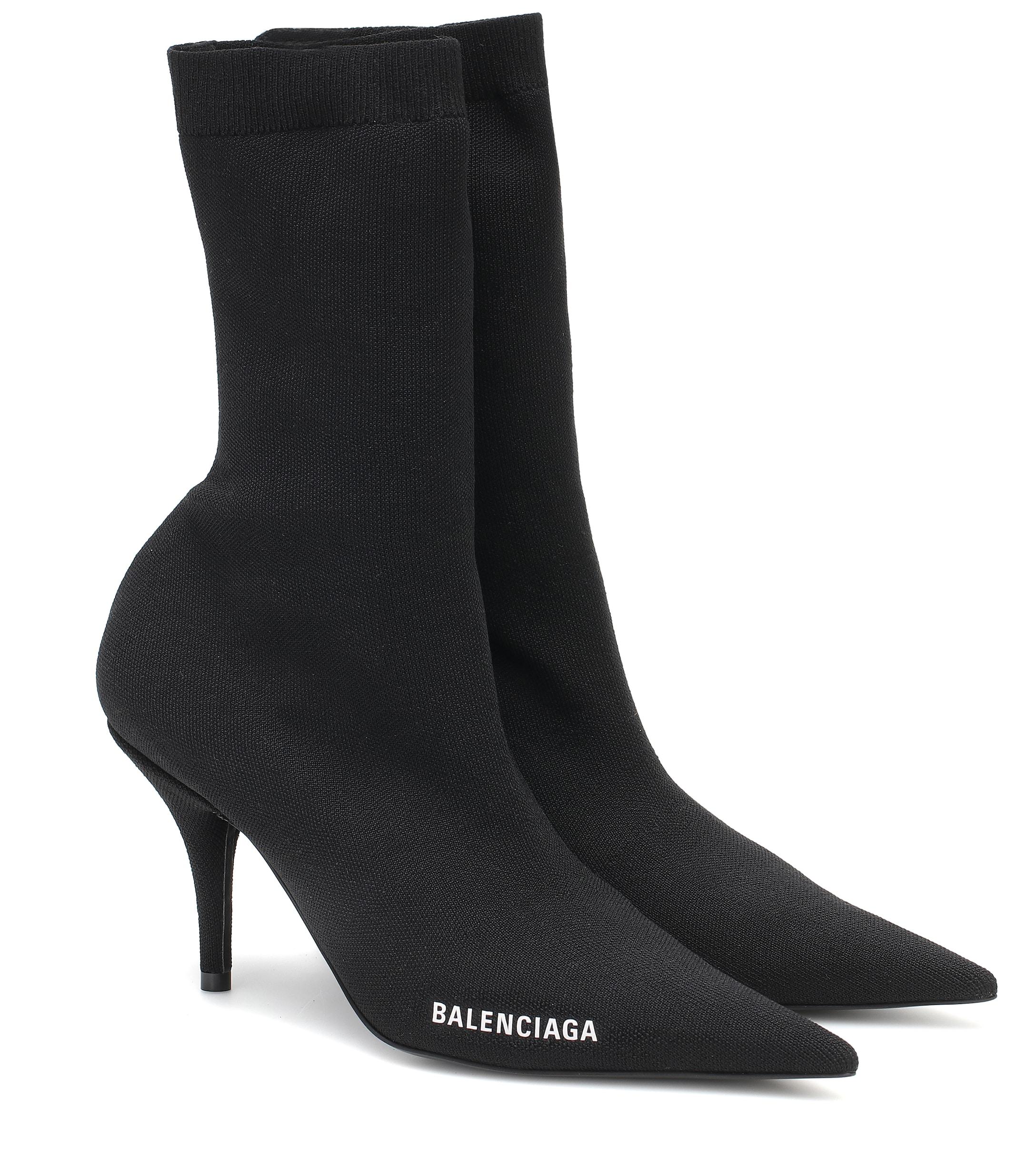Balenciaga Rubber Knife Sock Boots in Black - Lyst