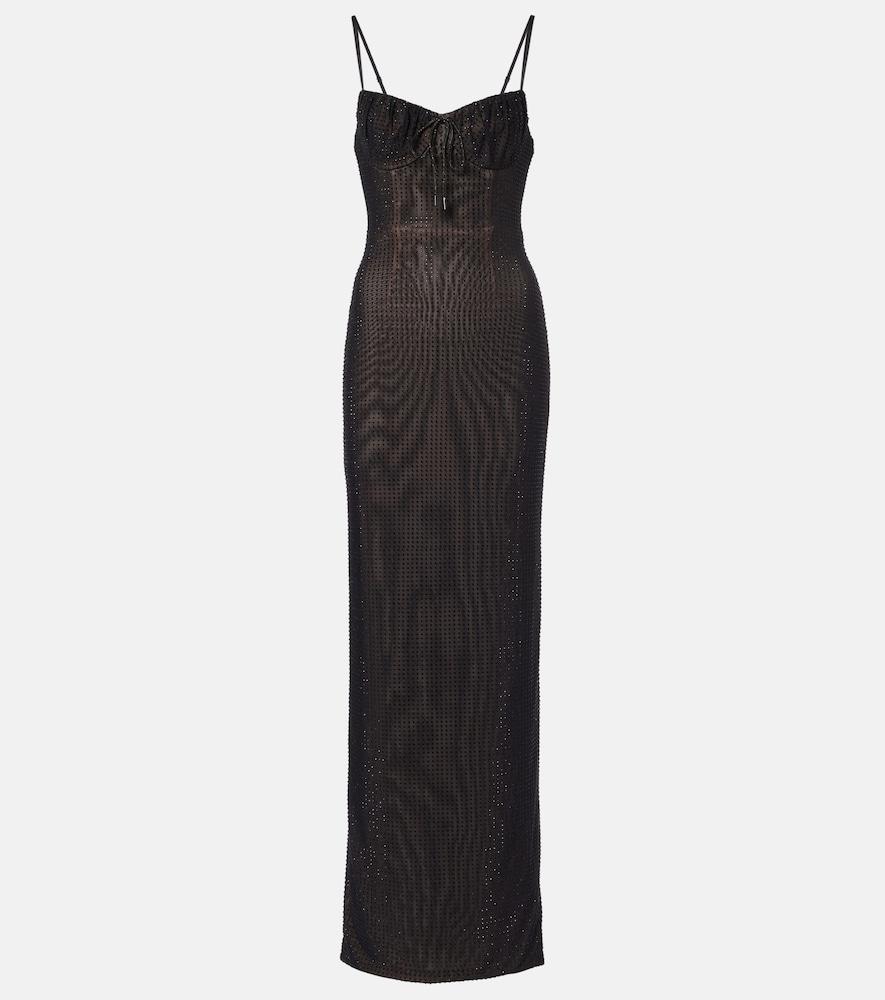 Area Crystal-Embellished Gown in Black | Lyst