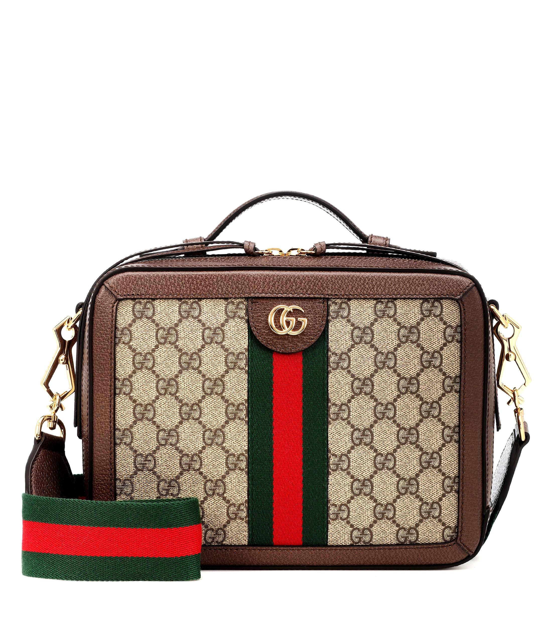 Gucci Ophidia GG Mini Monogrammed Cross-body Bag in Beige (Brown 