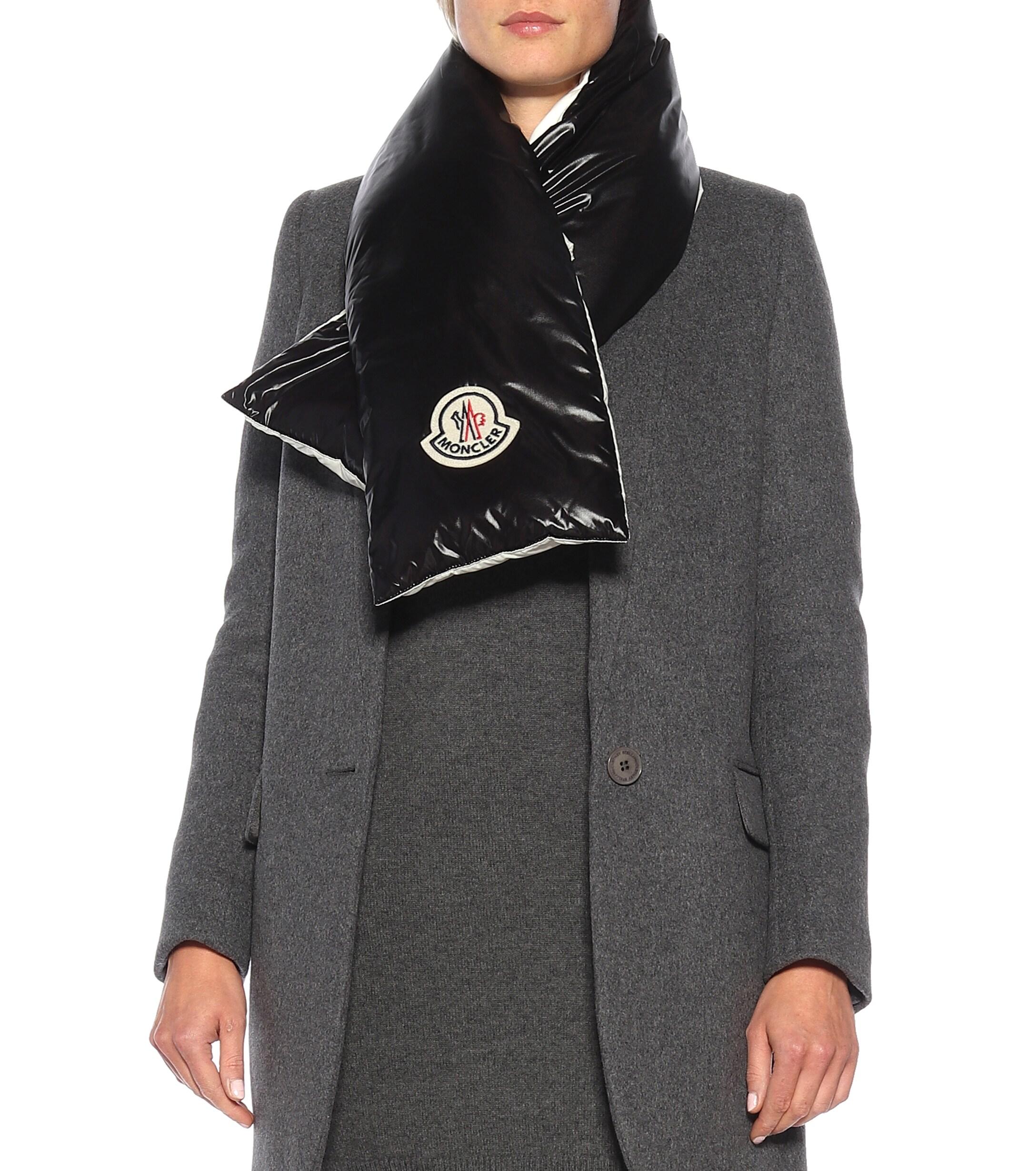 Moncler Down Scarf in Black Lyst