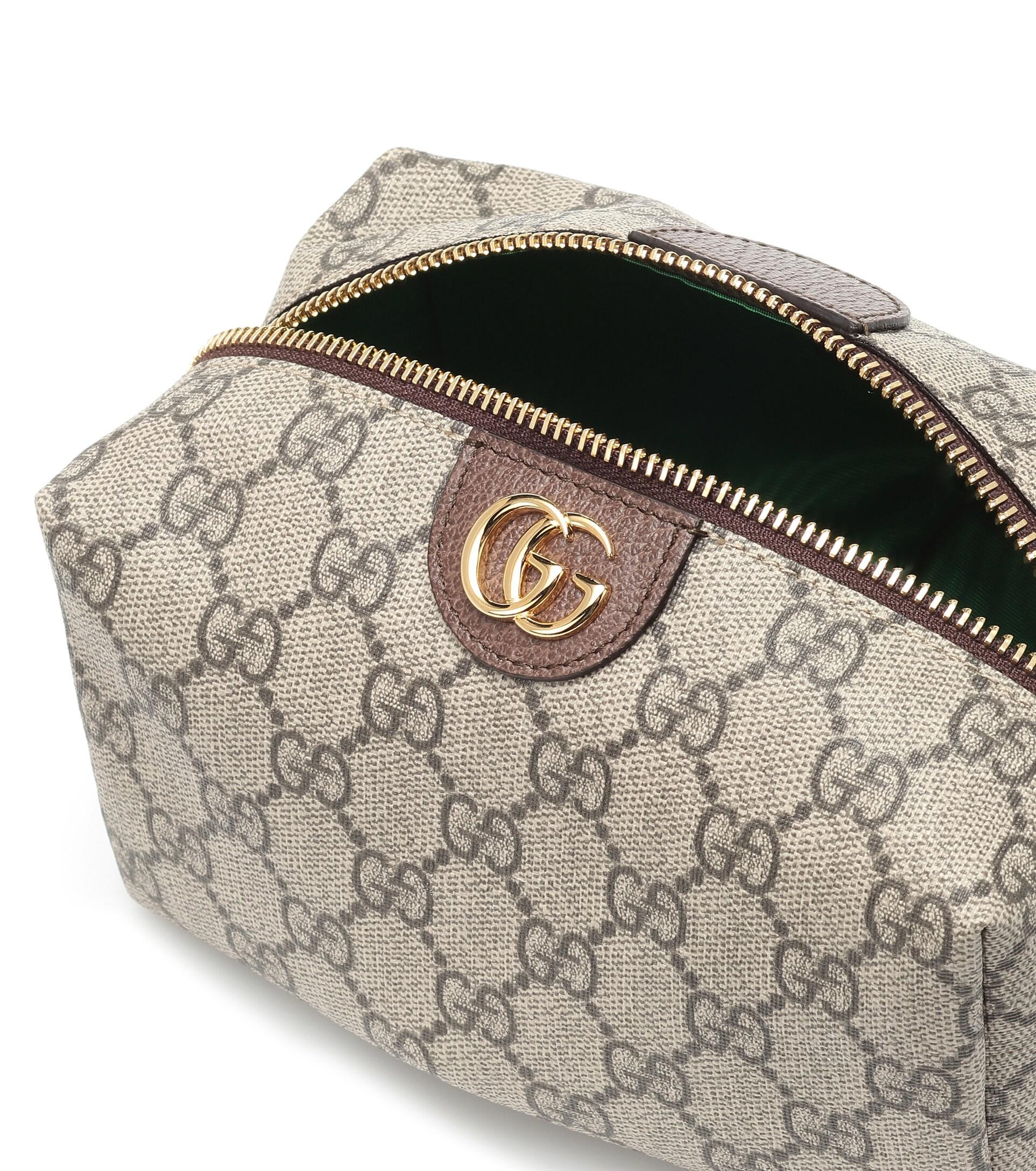 Gucci Ophidia GG Cosmetics Case in Gray | Lyst