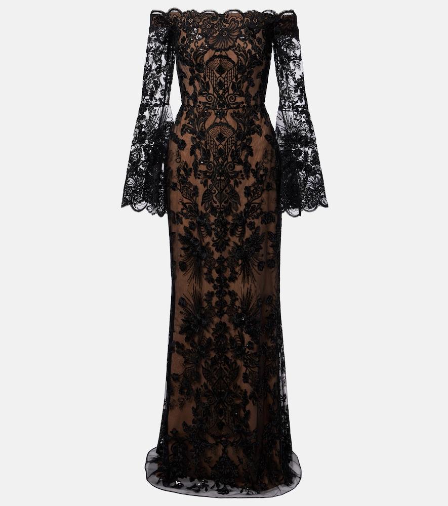 slim fit dress slacks Lace Dress  ELIE SAAB