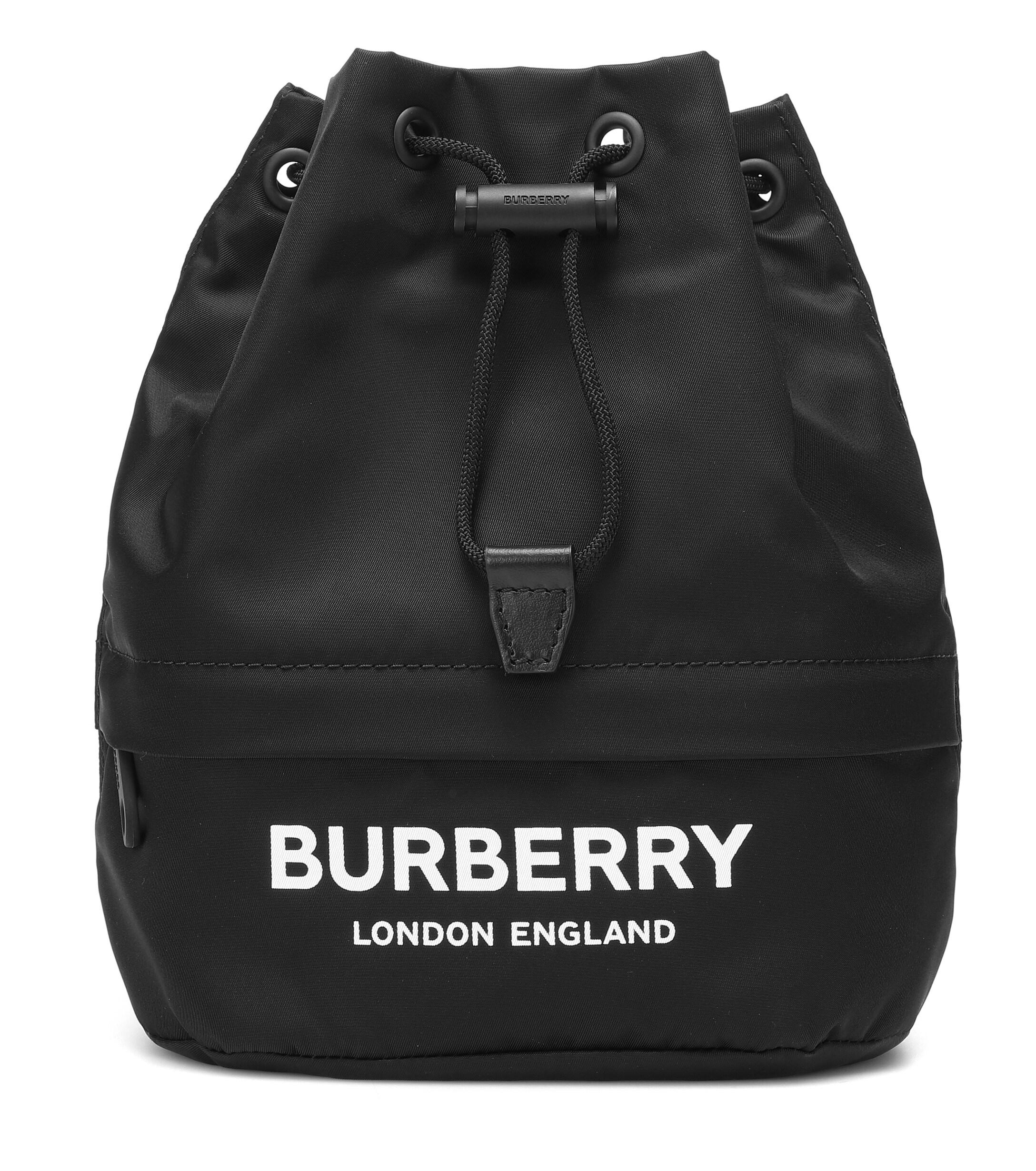 Burberry phoebe nylon bucket bag hotsell