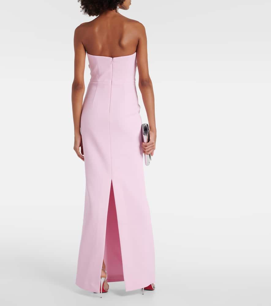 Rebecca Vallance Jenna Embellished Crepe Gown in Pink | Lyst
